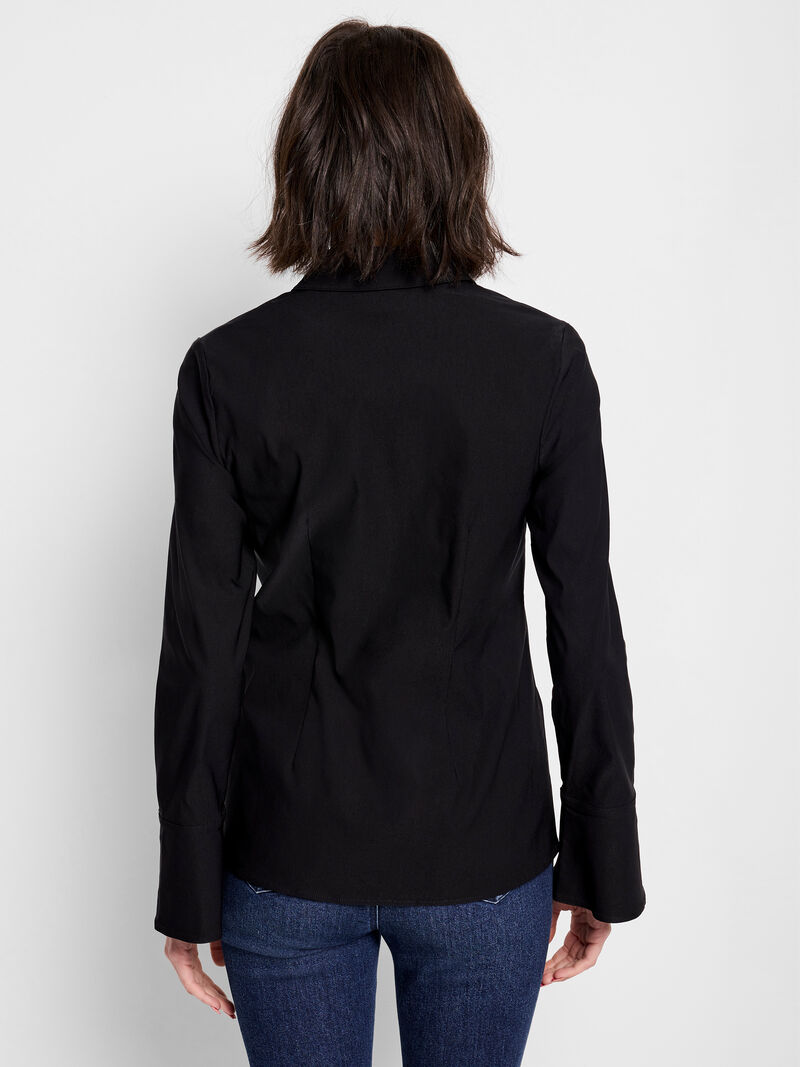 Woman Wears Polished Wonderstretch Twist Front Shirt image number 3