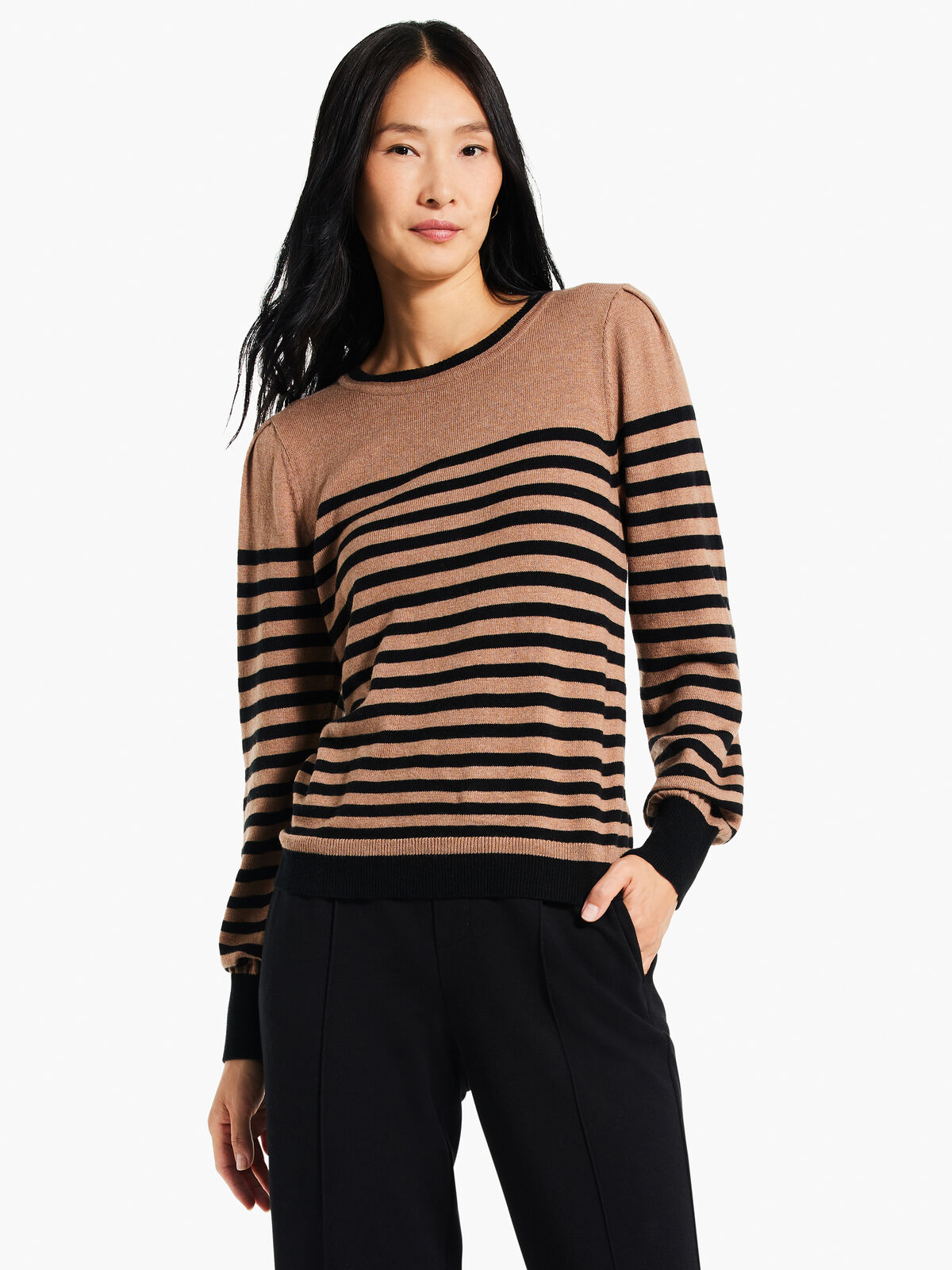 Striped Femme Sleeve Sweater