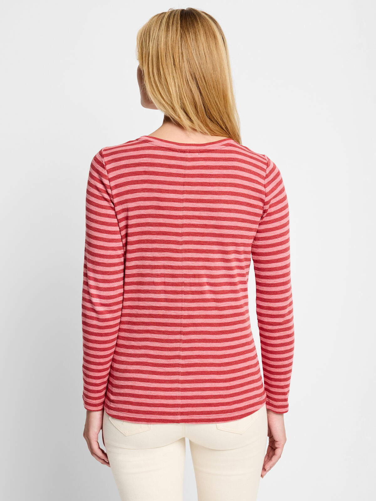 NZT Striped Bracelet Sleeve Boat Tee