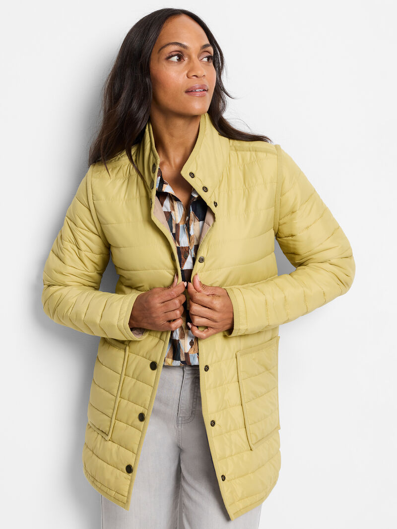 Woman Wears Allovette Reversible Puffer Jacket image number 0