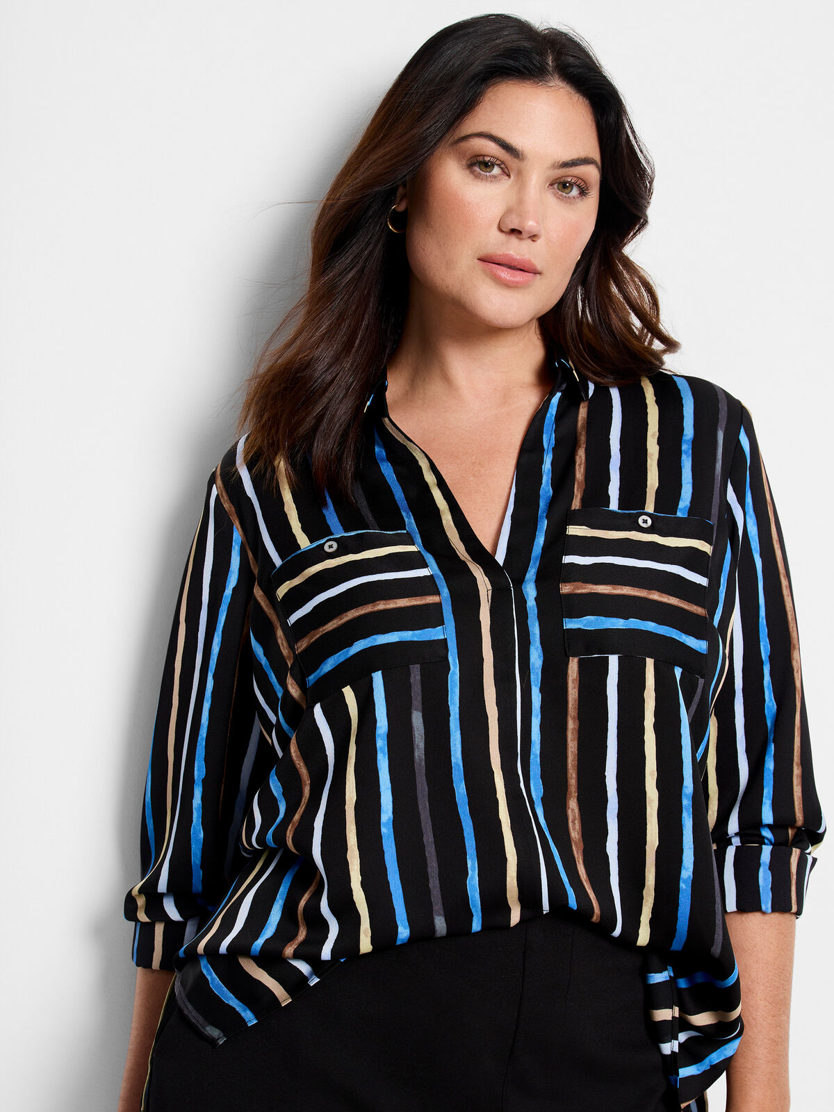 Painted Stripe Onyx Top