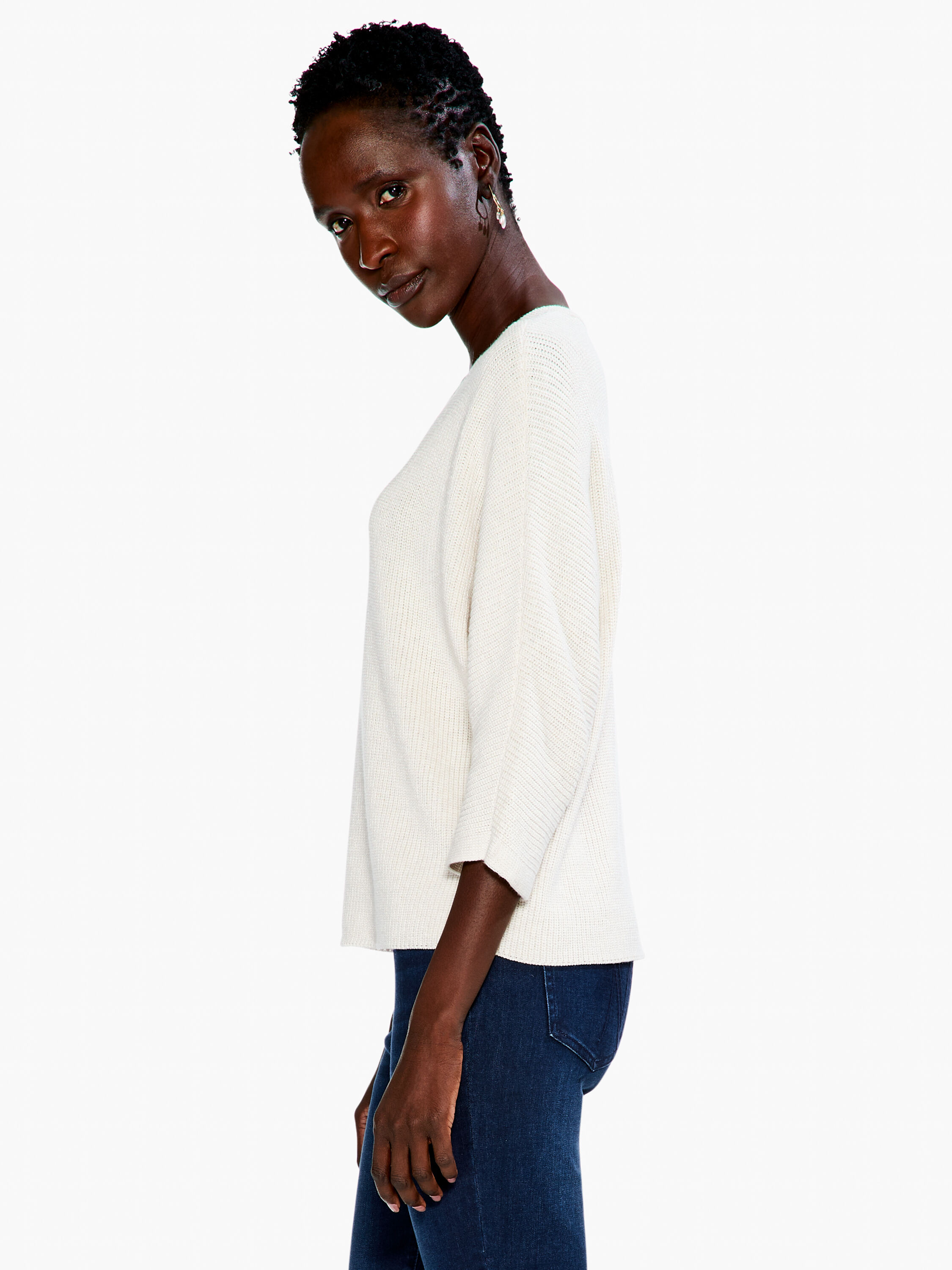 Relaxed Shaker Knit Sweater | NIC+ZOE