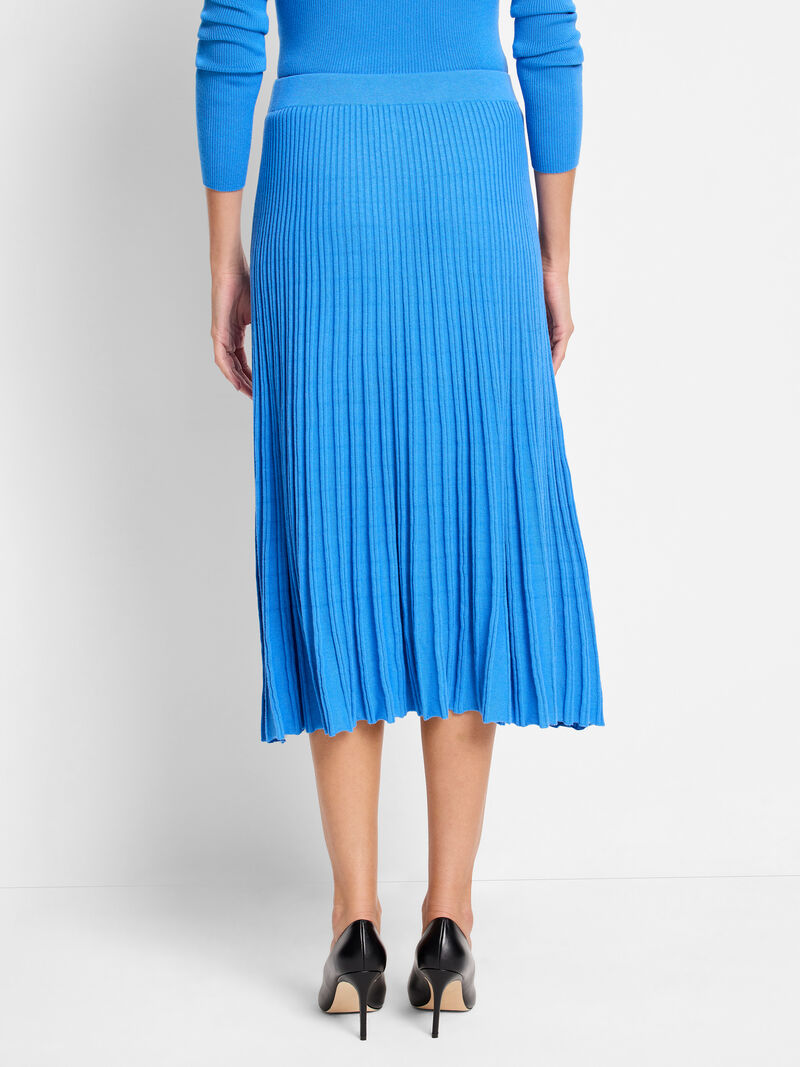 Woman Wears Ribbed Sweater Skirt image number 3