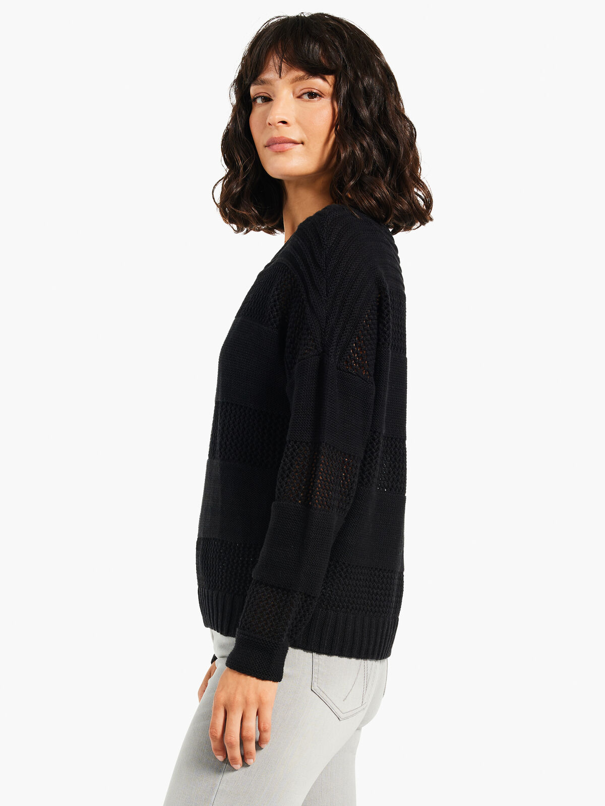 Mesh Mix Sweater