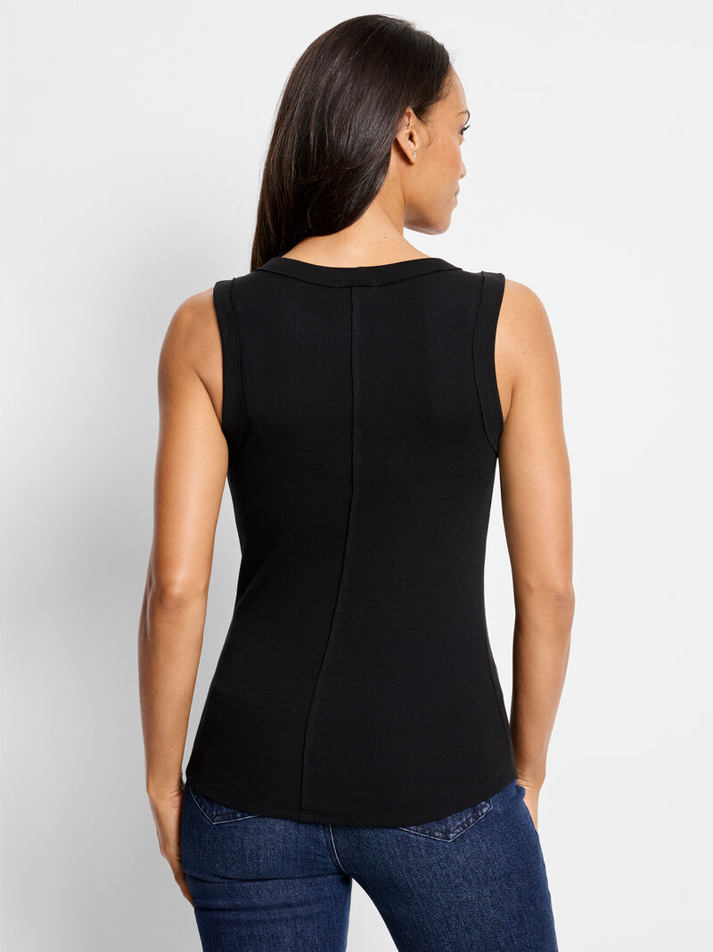 Woman Wears NZT Seamed Up Rib Tank image number 2