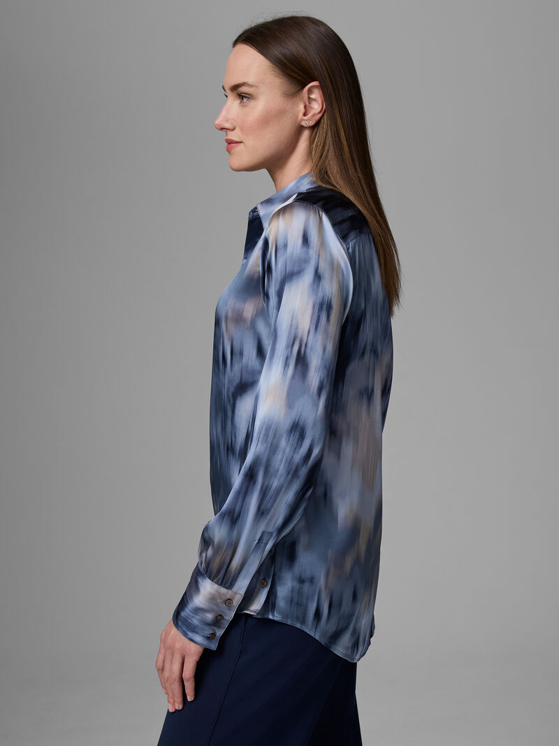 Woman Wears Romance Silk Shirt image number 2