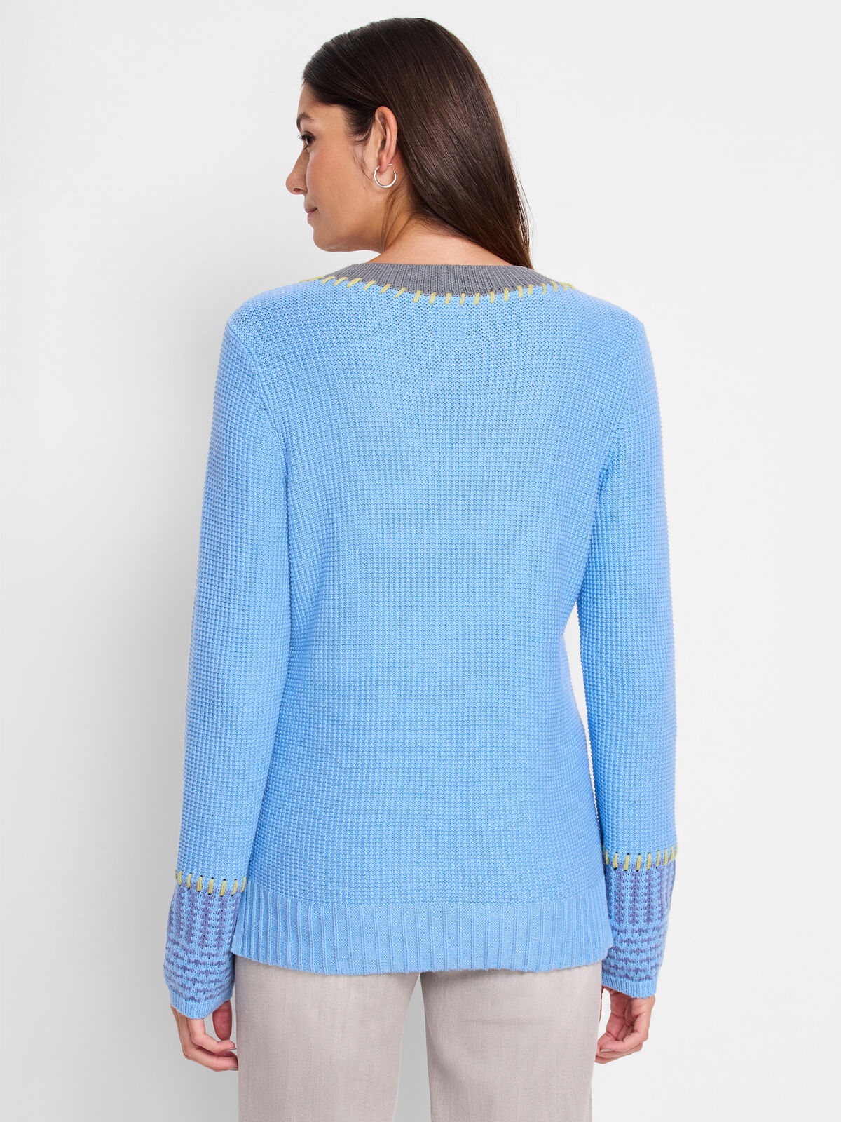 Tipped Texture Sweater