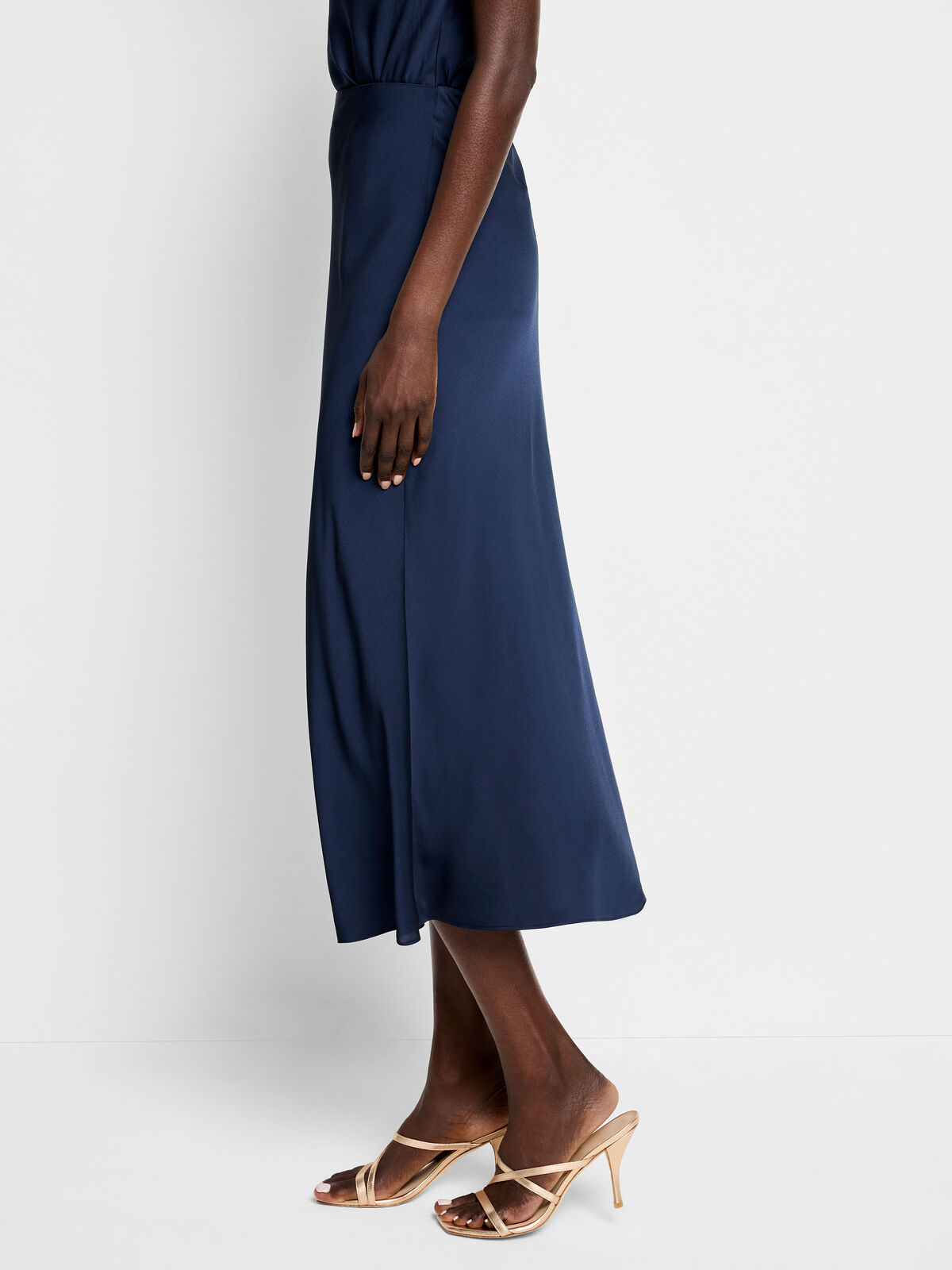 Social Edit Crepe Slip Skirt