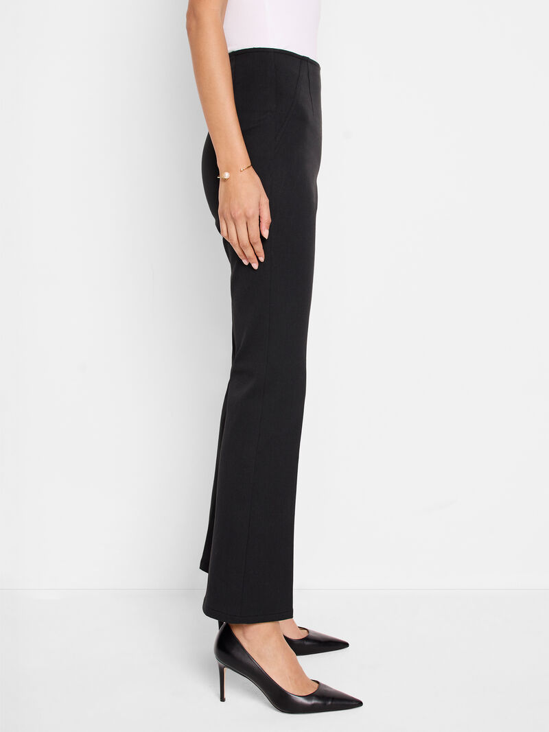 Woman Wears 28" Bootcut Cotton Bi-Stretch Pull On Pant image number 2