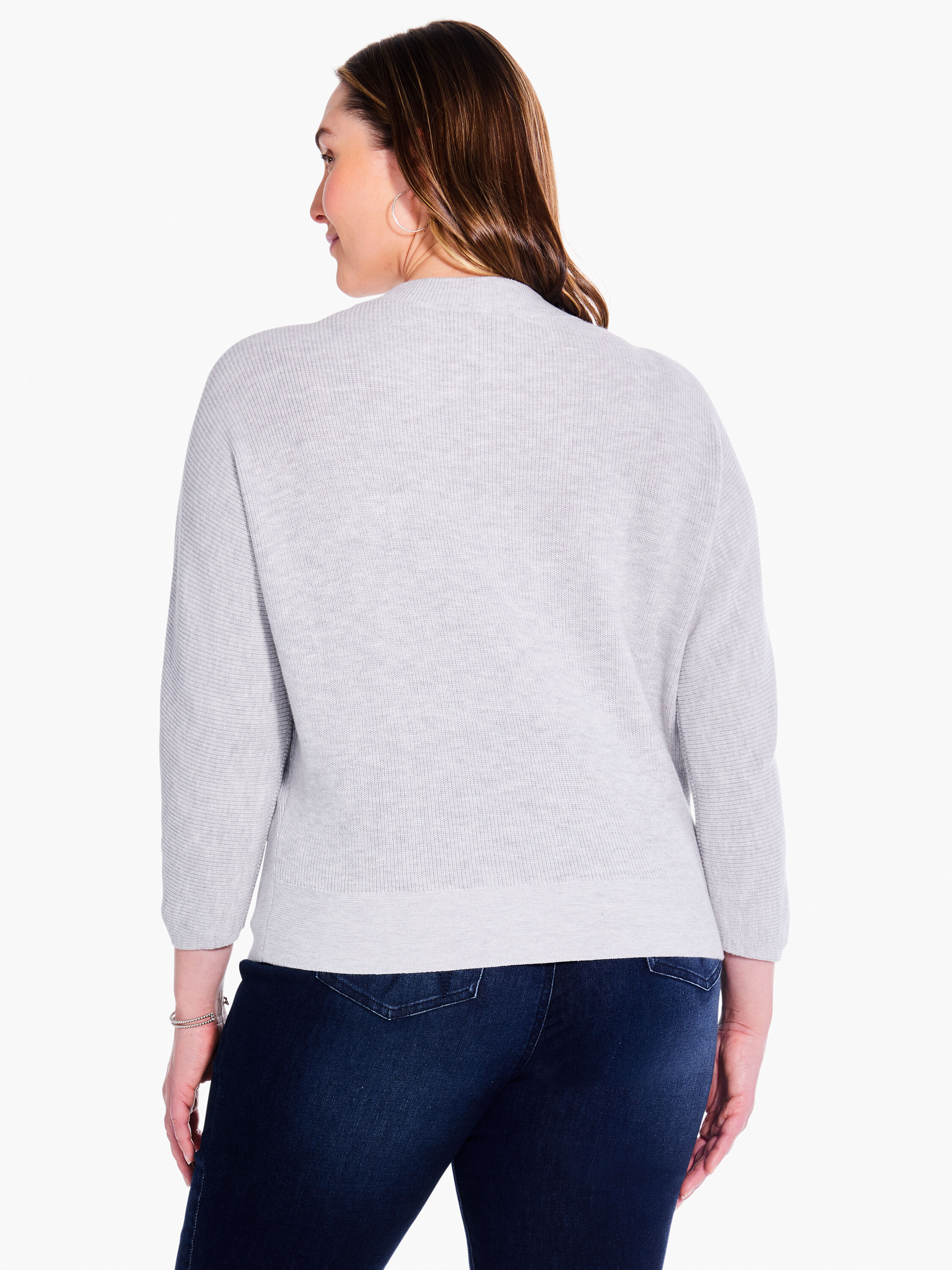 Shaker Knit Mock Sweater | NIC+ZOE