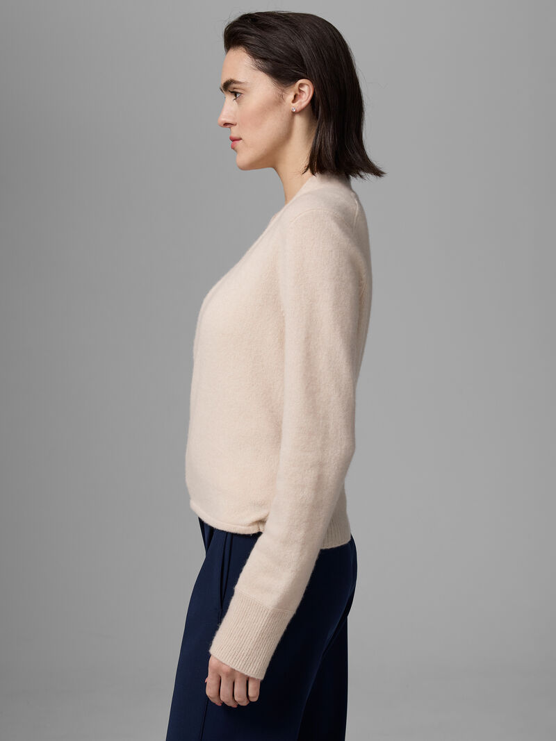 Woman Wears Luxe Cashmere 4-Way Cardigan image number 2