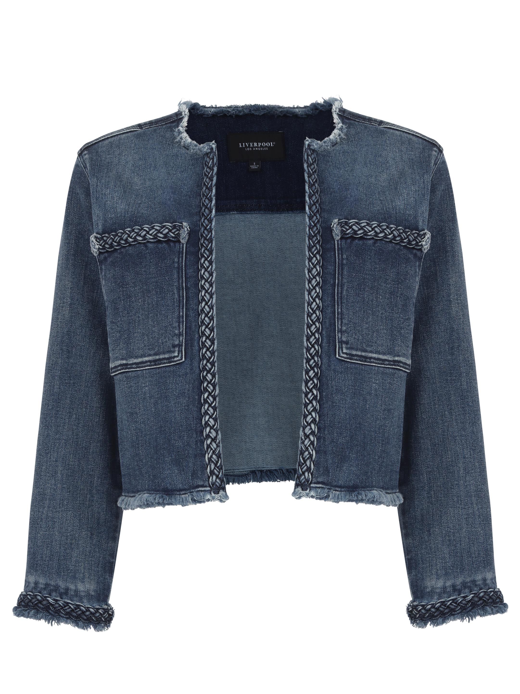 Liverpool - Denim Jacket W/ Braid | NIC+ZOE