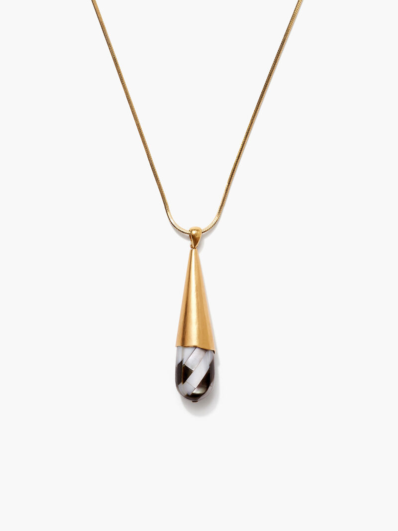 Woman Wears Chan Luu - Black Mop Gold Necklace image number 0