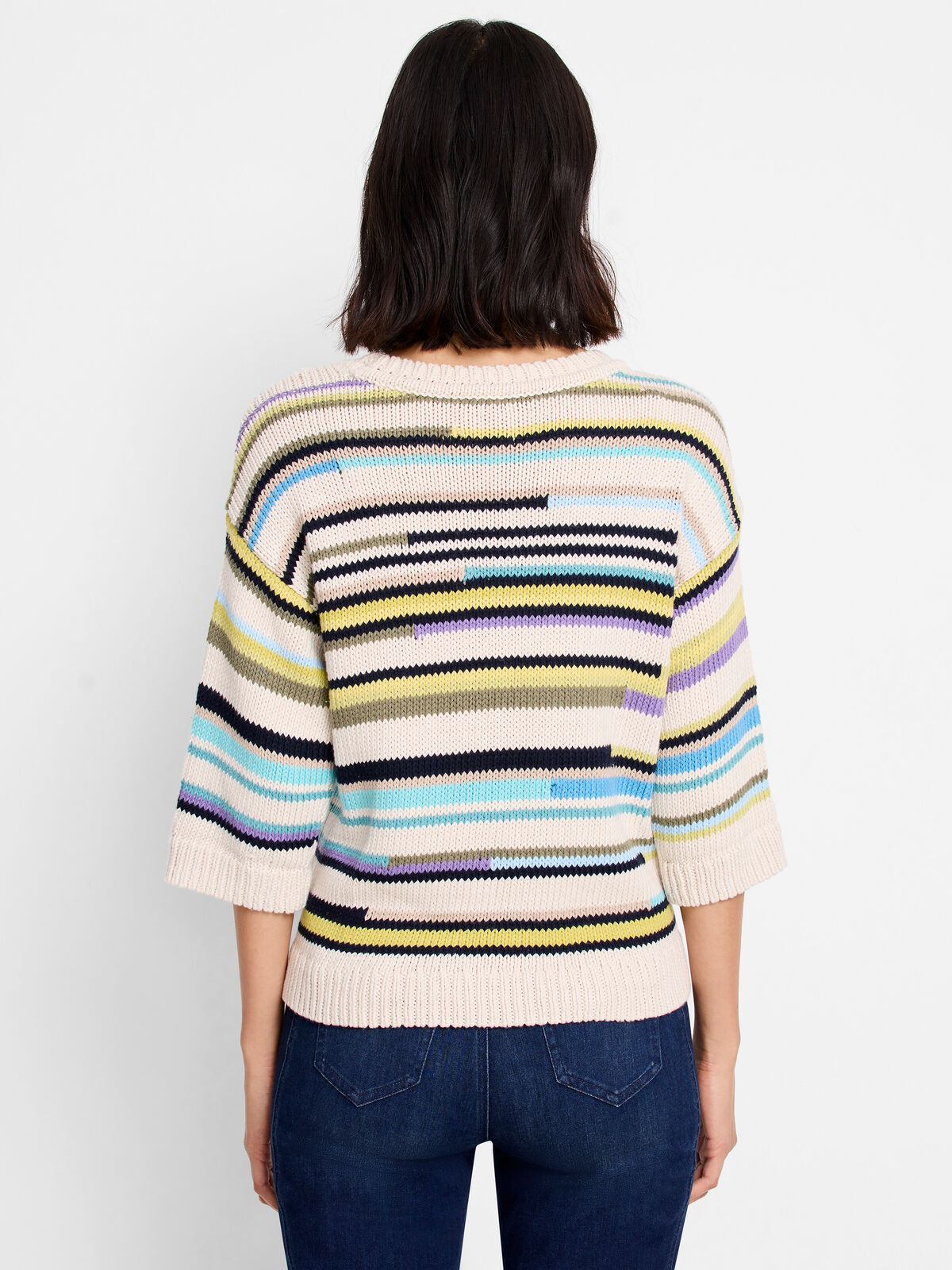 Mixed Up Stripe Sweater