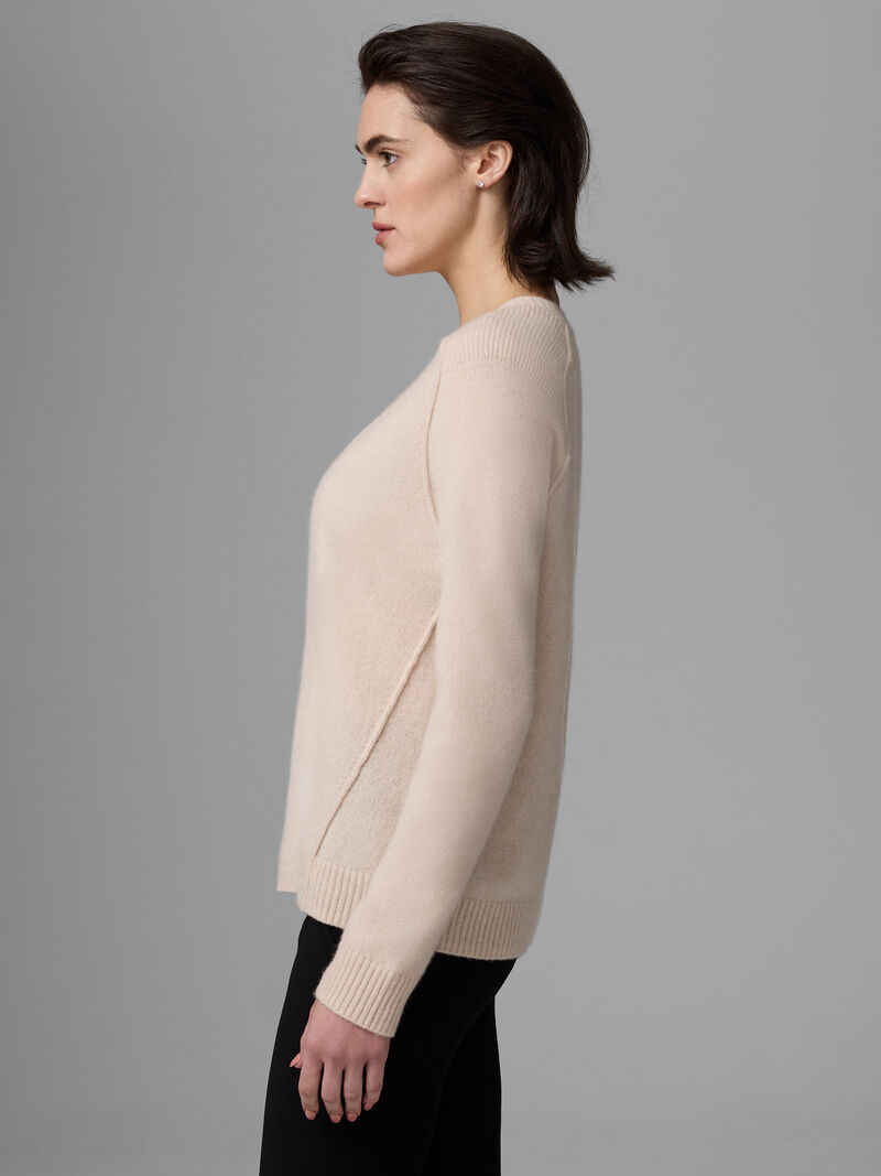 Woman Wears Luxe Cashmere V-Neck Sweater image number 2