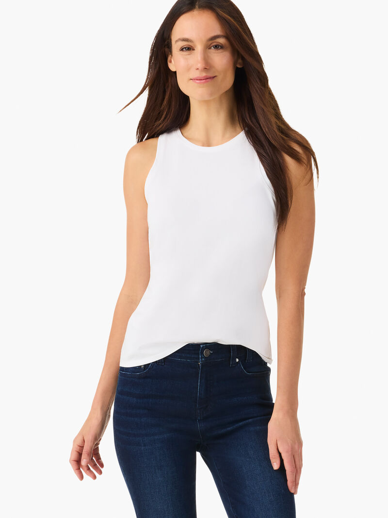 Woman Wears High Neck Perfect Tank image number 0