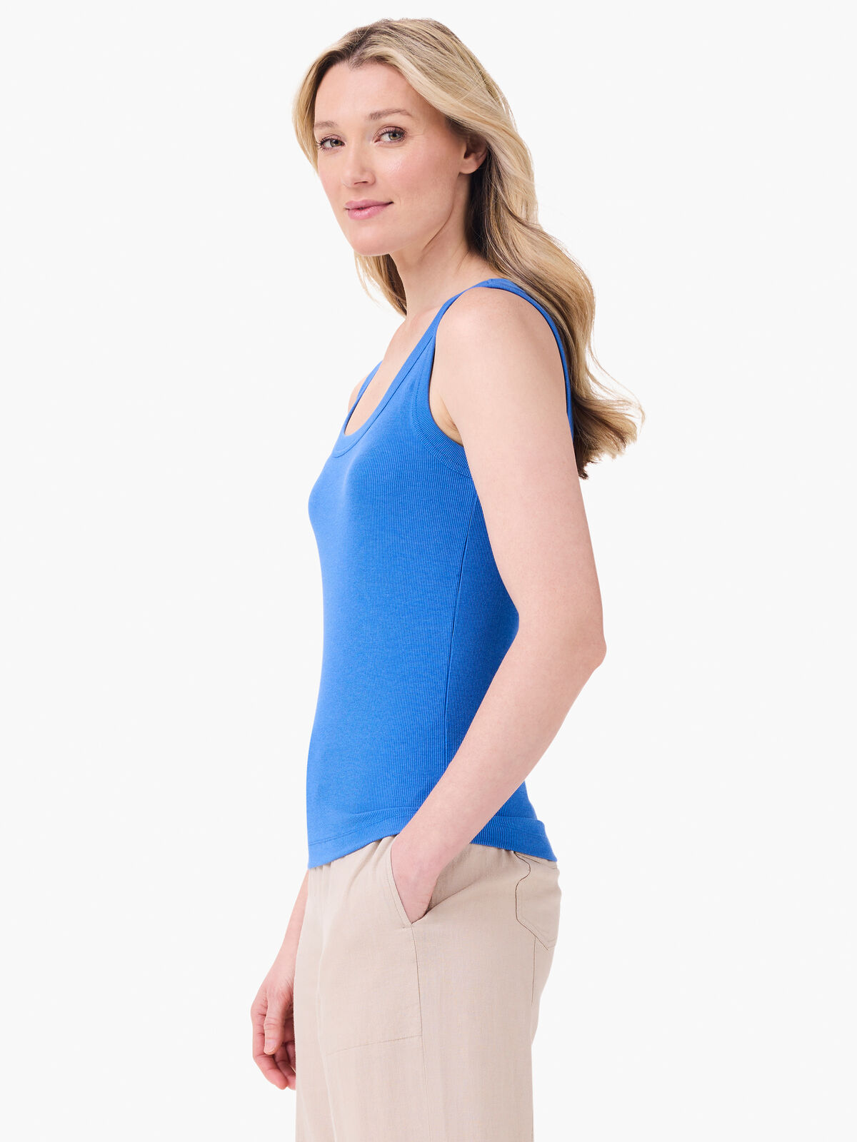 Perfect Knit Rib Scoop Tank