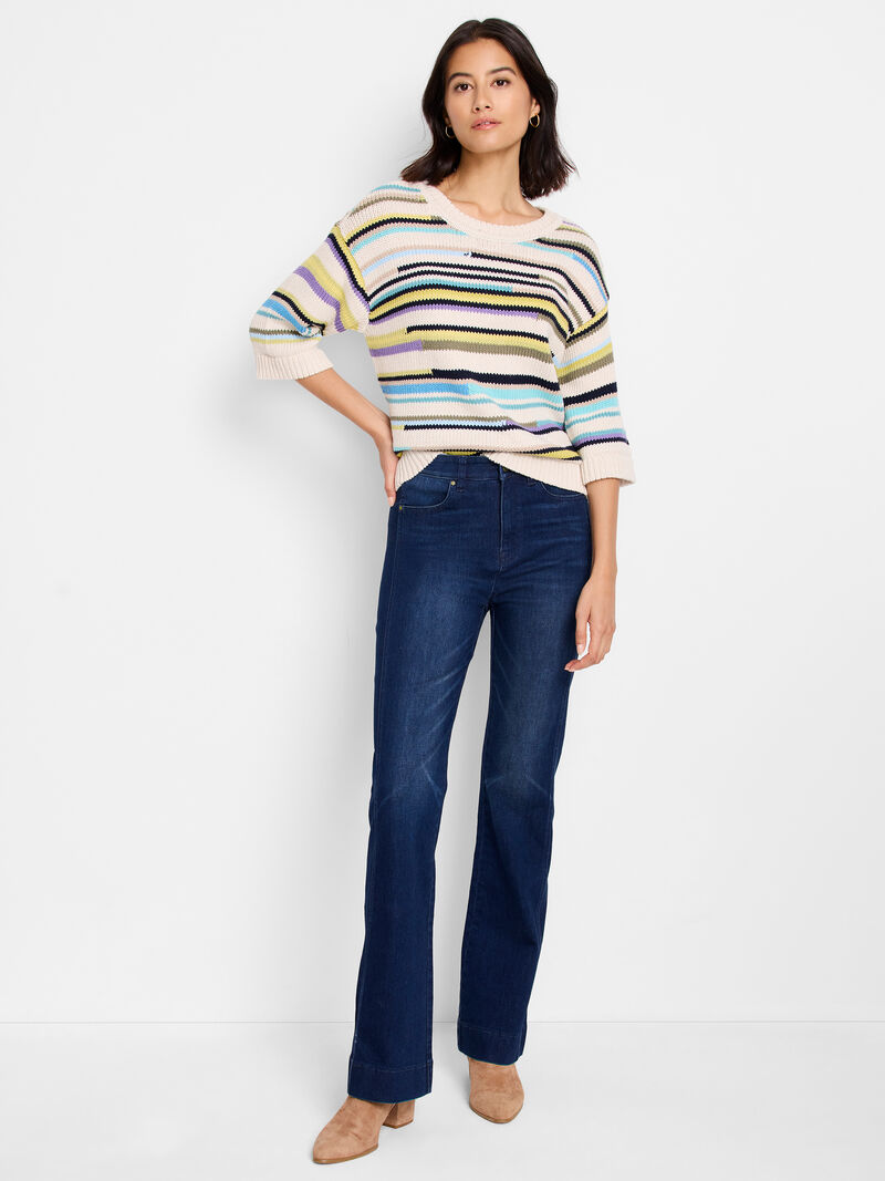 Mixed Up Stripe Sweater