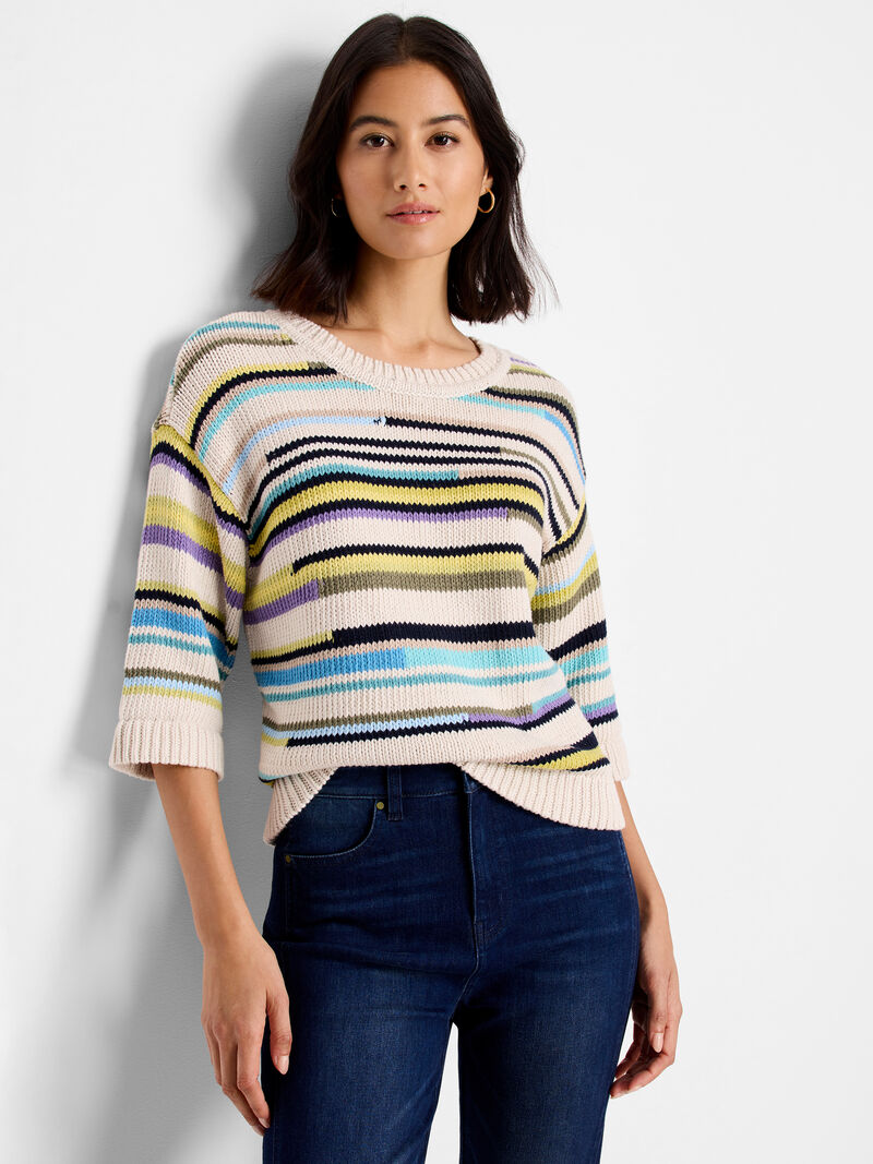 Mixed Up Stripe Sweater