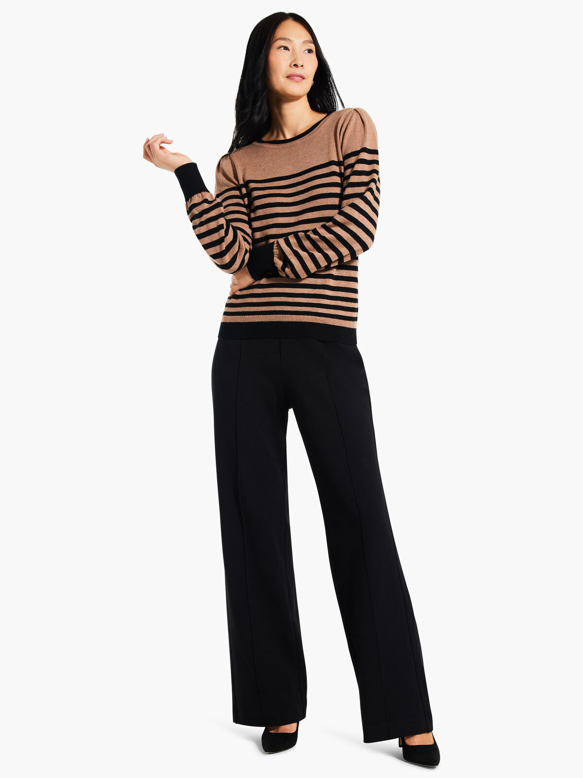 Striped Femme Sleeve Sweater