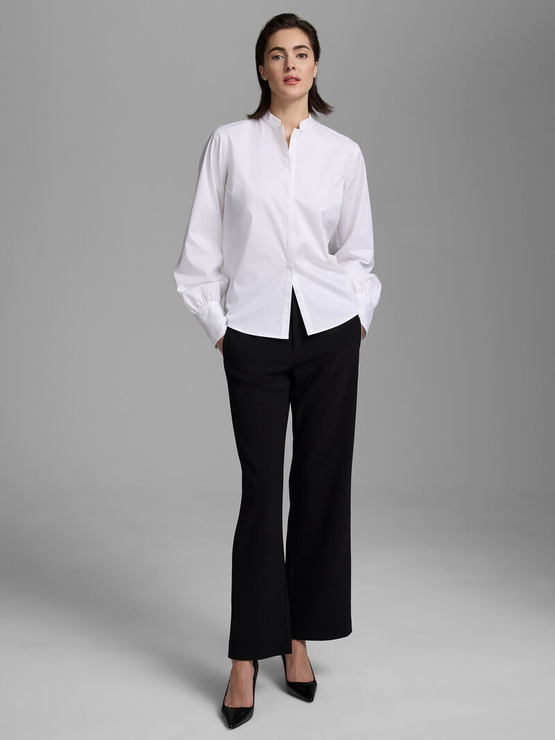 Woman Wears Stretch Cotton Anywhere Shirt image number 1