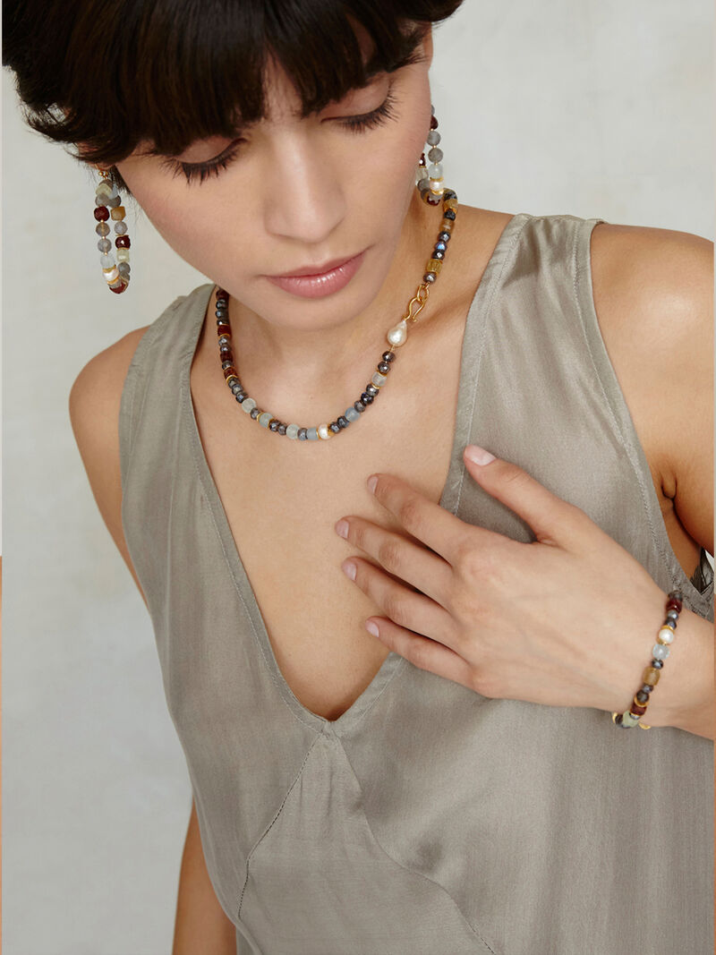 Woman Wears Chan Luu - Multi Stone Necklace image number 0