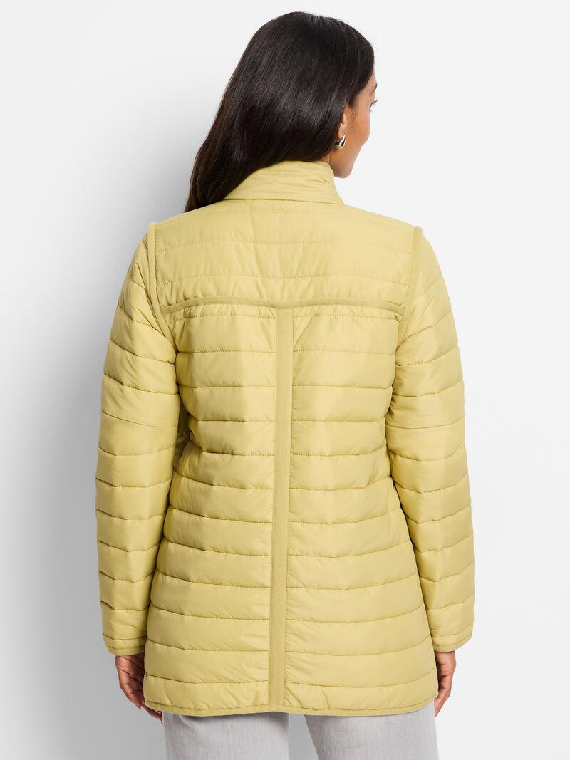 Woman Wears Allovette Reversible Puffer Jacket image number 4