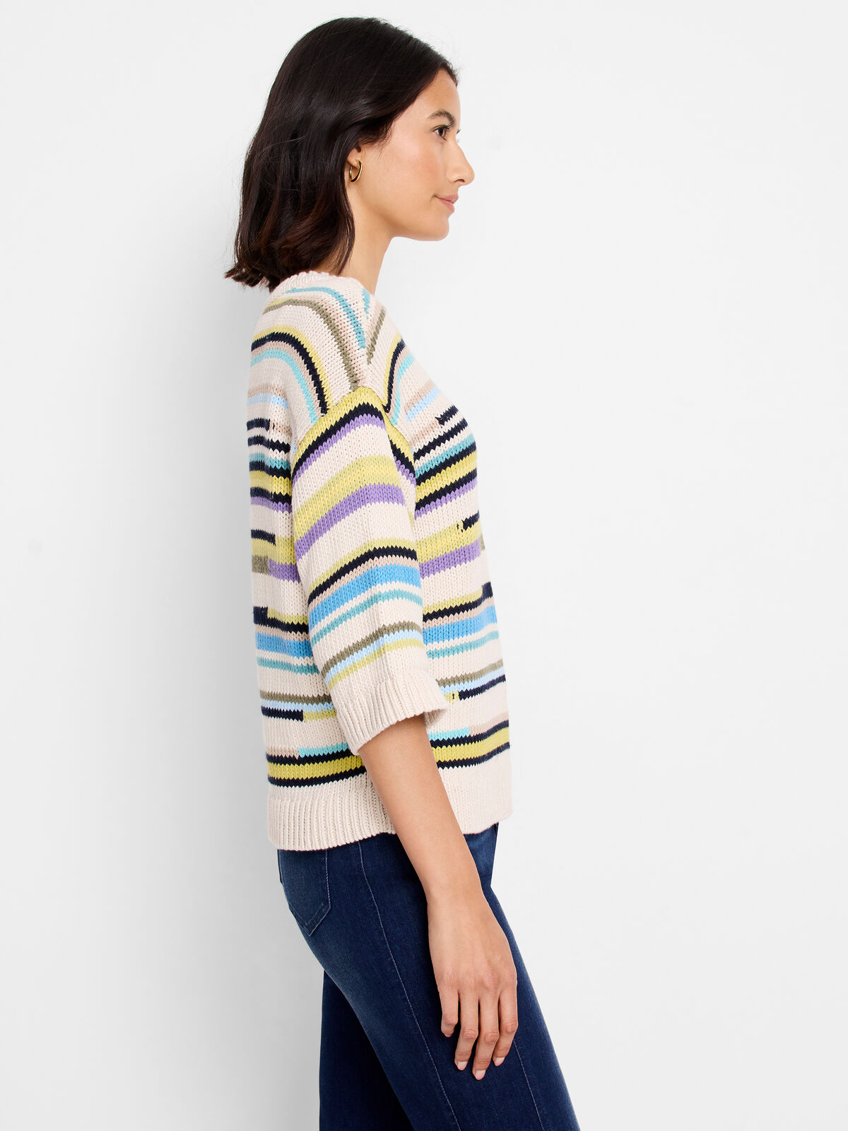 Mixed Up Stripe Sweater