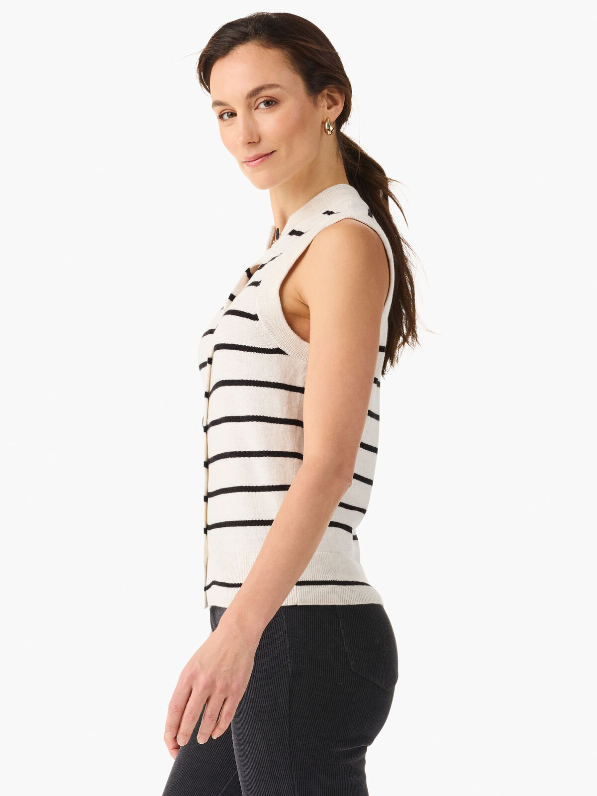 Striped Essential Sweater Vest