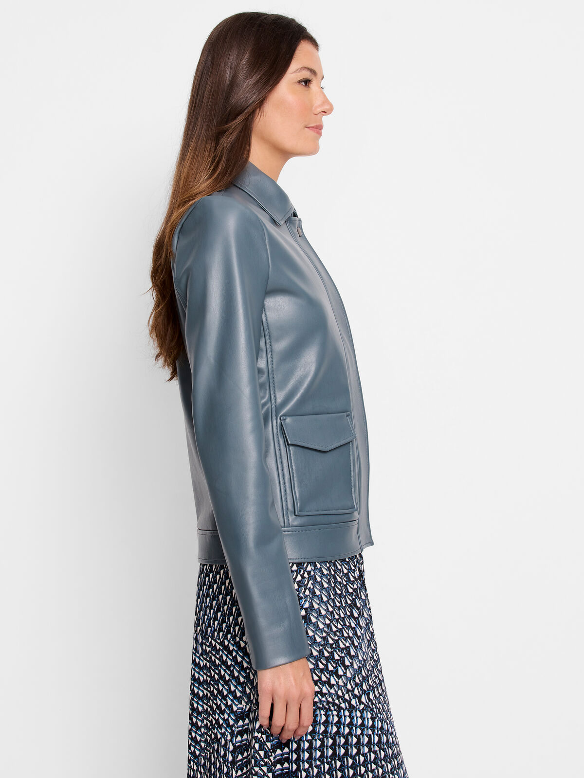 Faux Leather Downtown Jacket