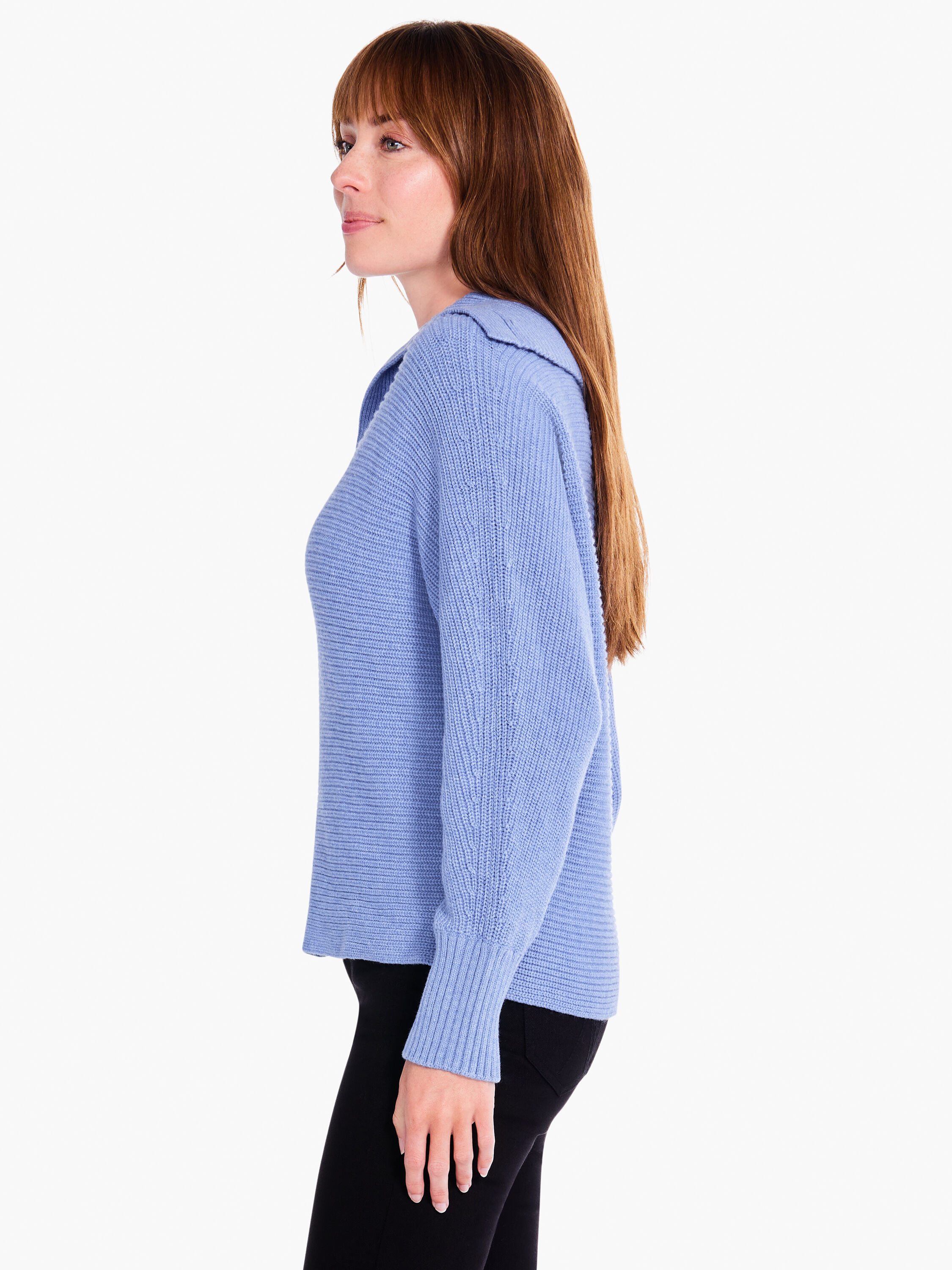 Giselle Stretch Sweater Circle Openback Pullover – Tibi Official