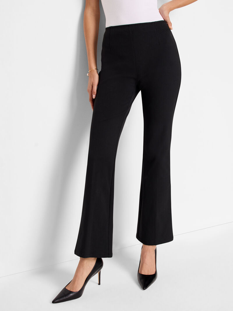 Woman Wears 28" Bootcut Cotton Bi-Stretch Pull On Pant image number 0