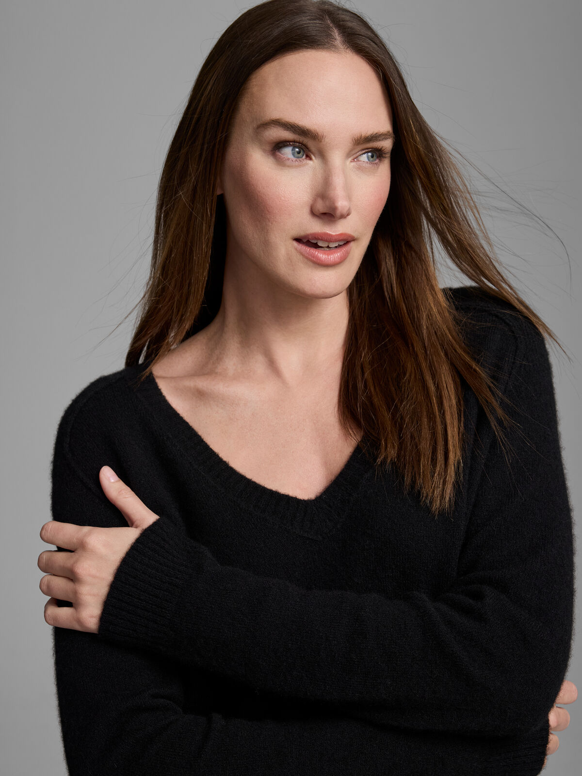 Luxe Cashmere V-Neck Sweater