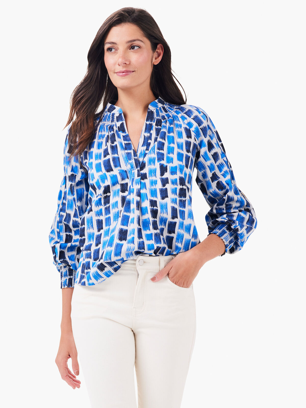 Brushstroke Blues Top