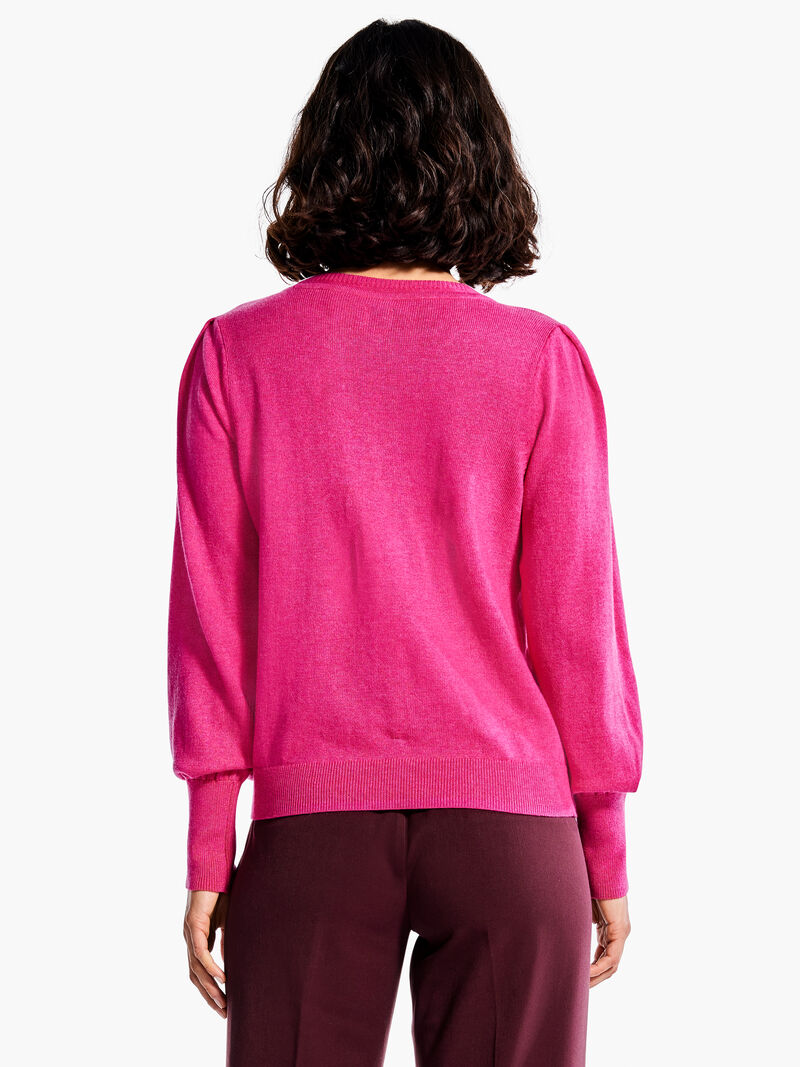 Woman Wears Femme Sleeve Sweater image number 2