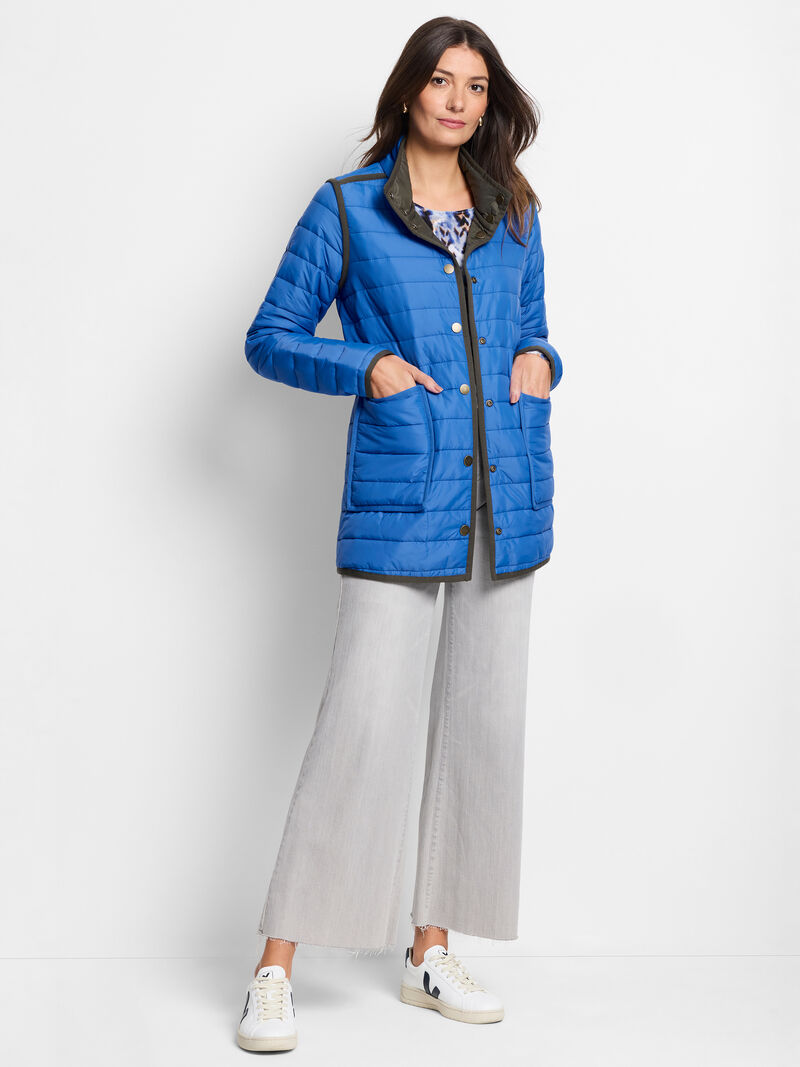 Woman Wears Allovette Reversible Puffer Jacket image number 2