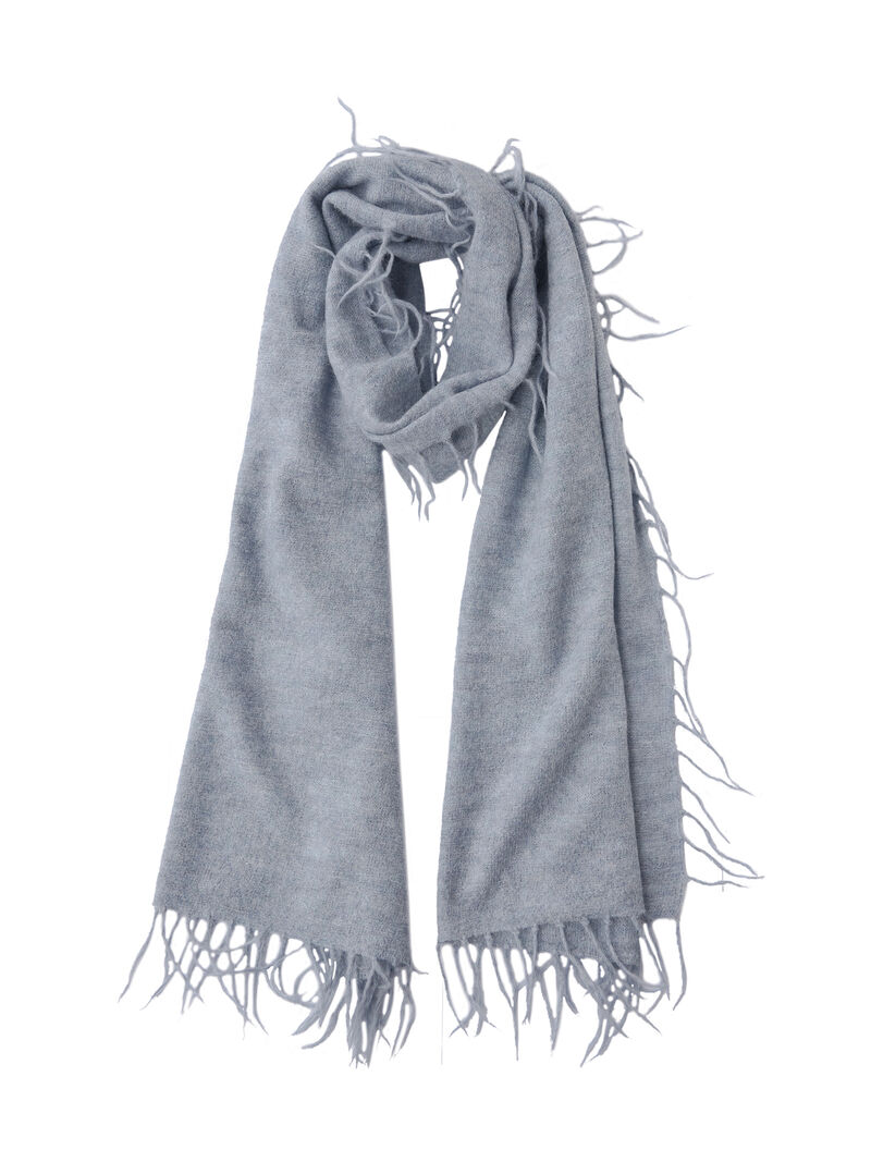 Woman Wears Meg Cohen Full Fringe Alpaca Scarf image number 0