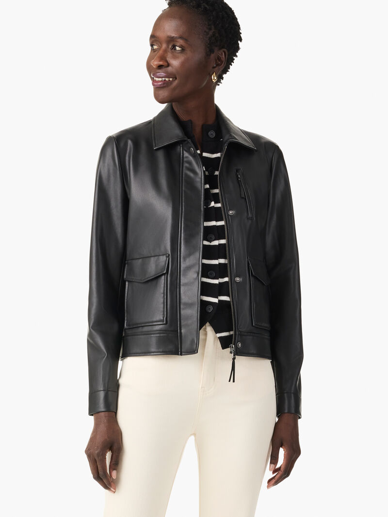 Faux Leather Downtown Jacket