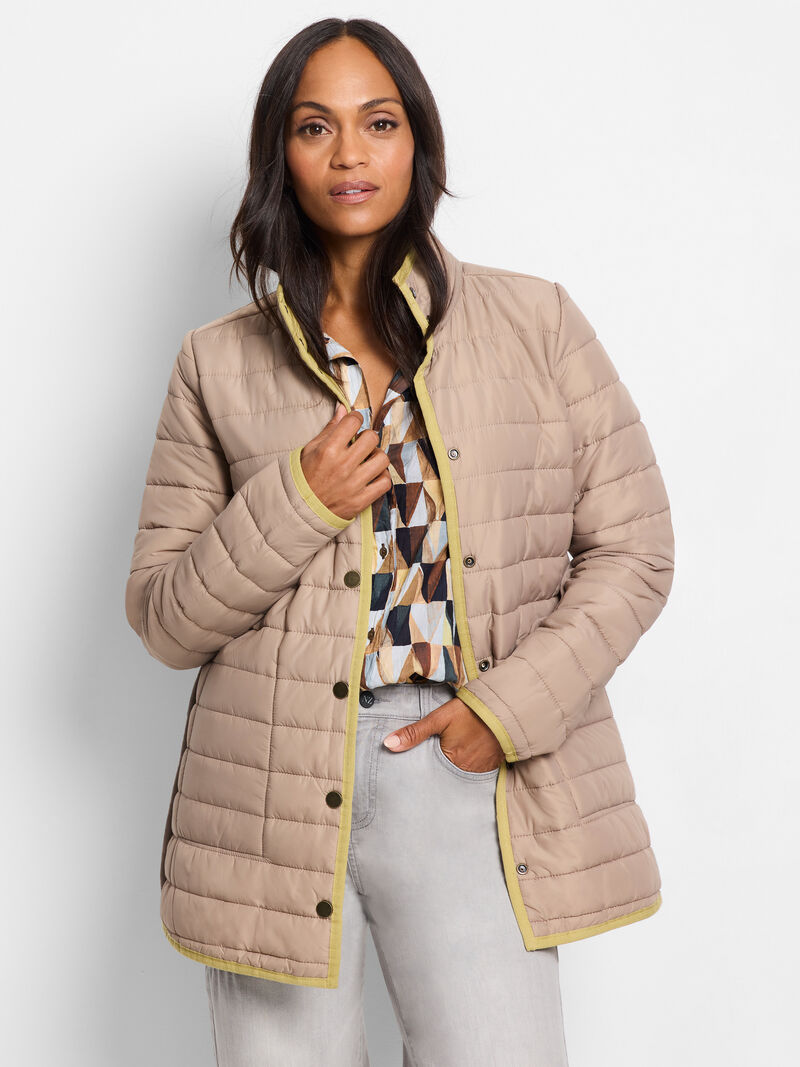 Woman Wears Allovette Reversible Puffer Jacket image number 1