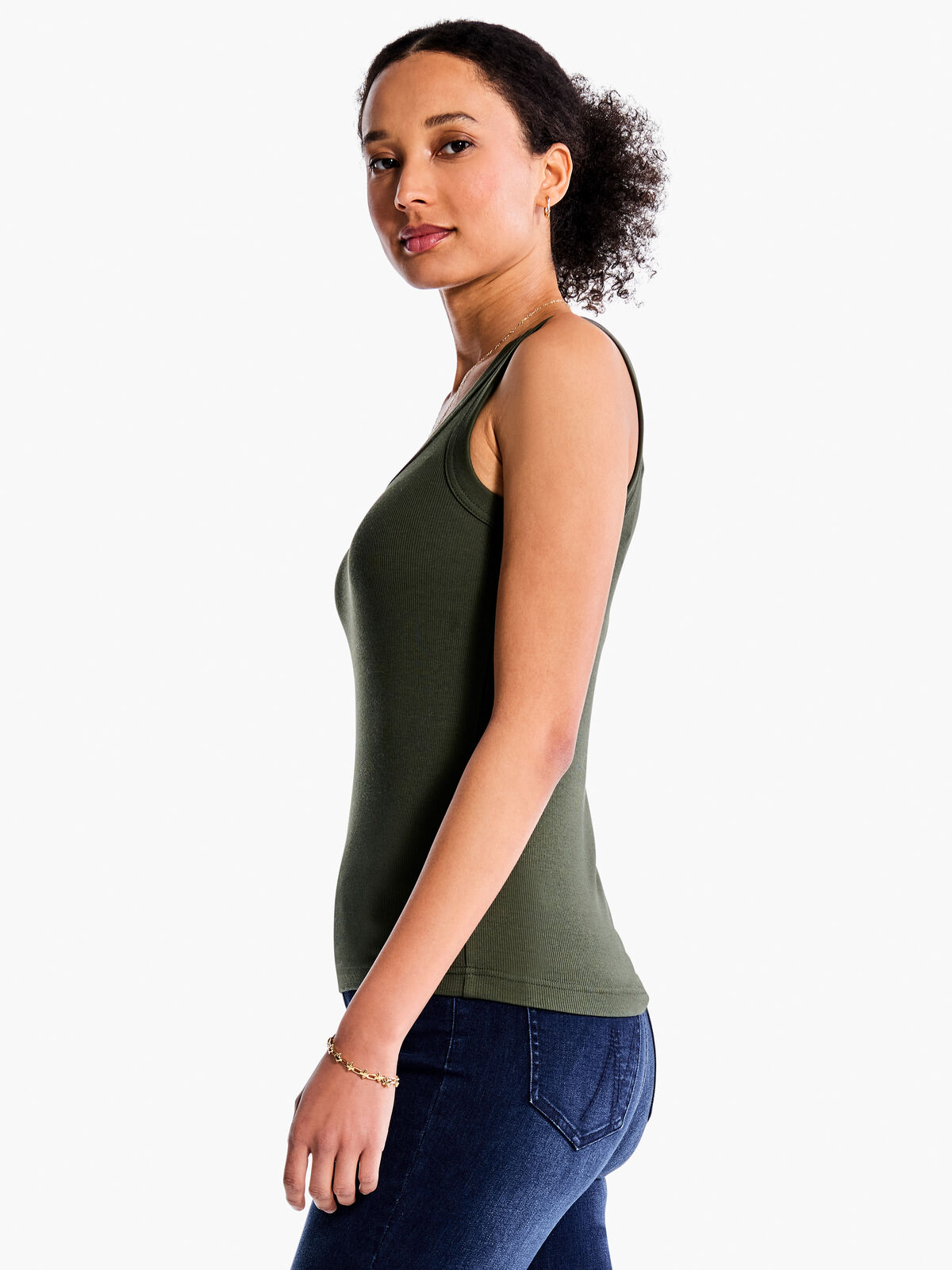 Perfect Knit Rib Scoop Tank