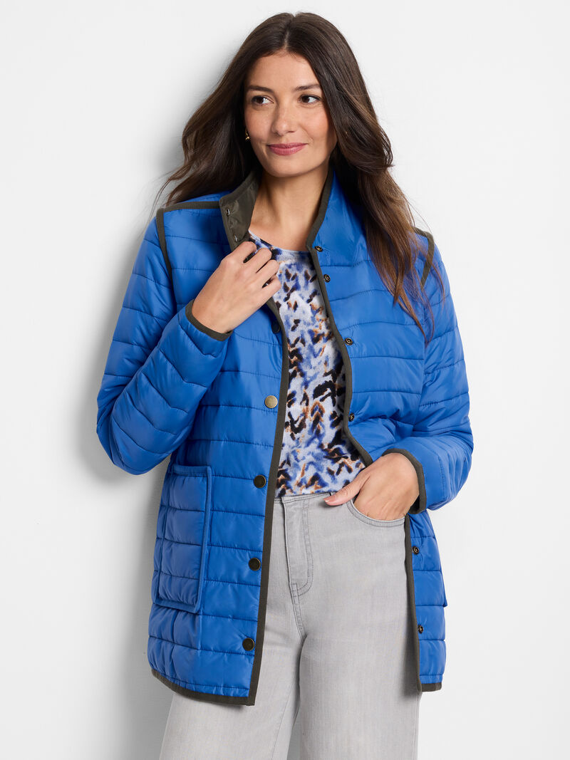 Woman Wears Allovette Reversible Puffer Jacket image number 0