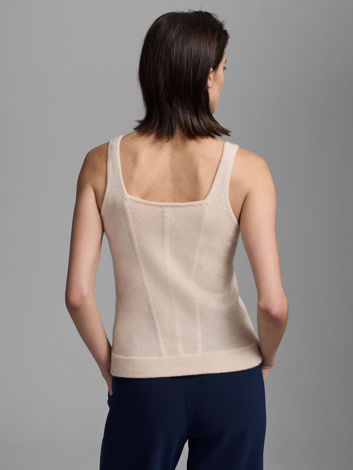 Luxe Cashmere Corset Tank