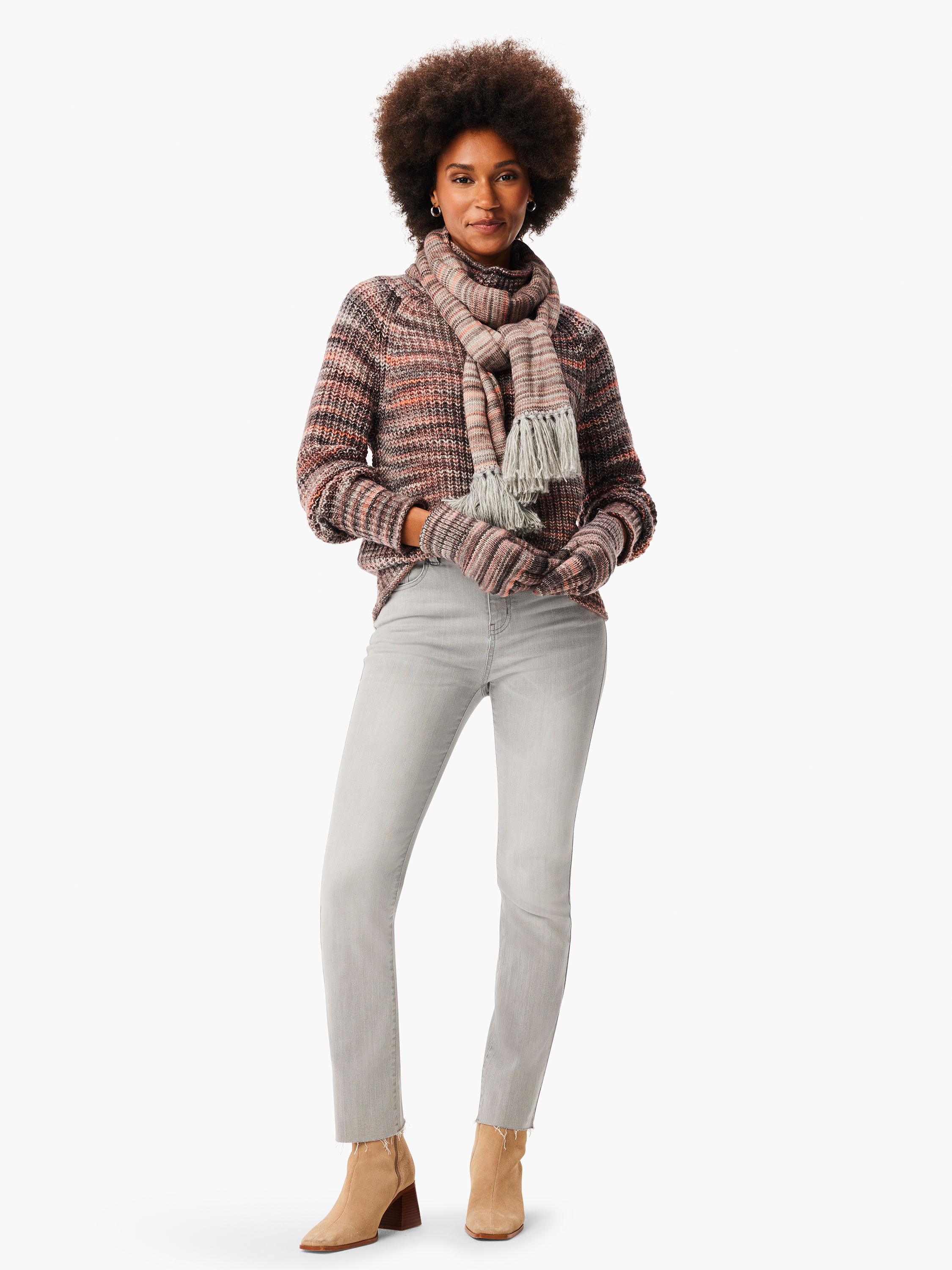 Nic + Zoe Mixed Sweater – Amelia's Apparel