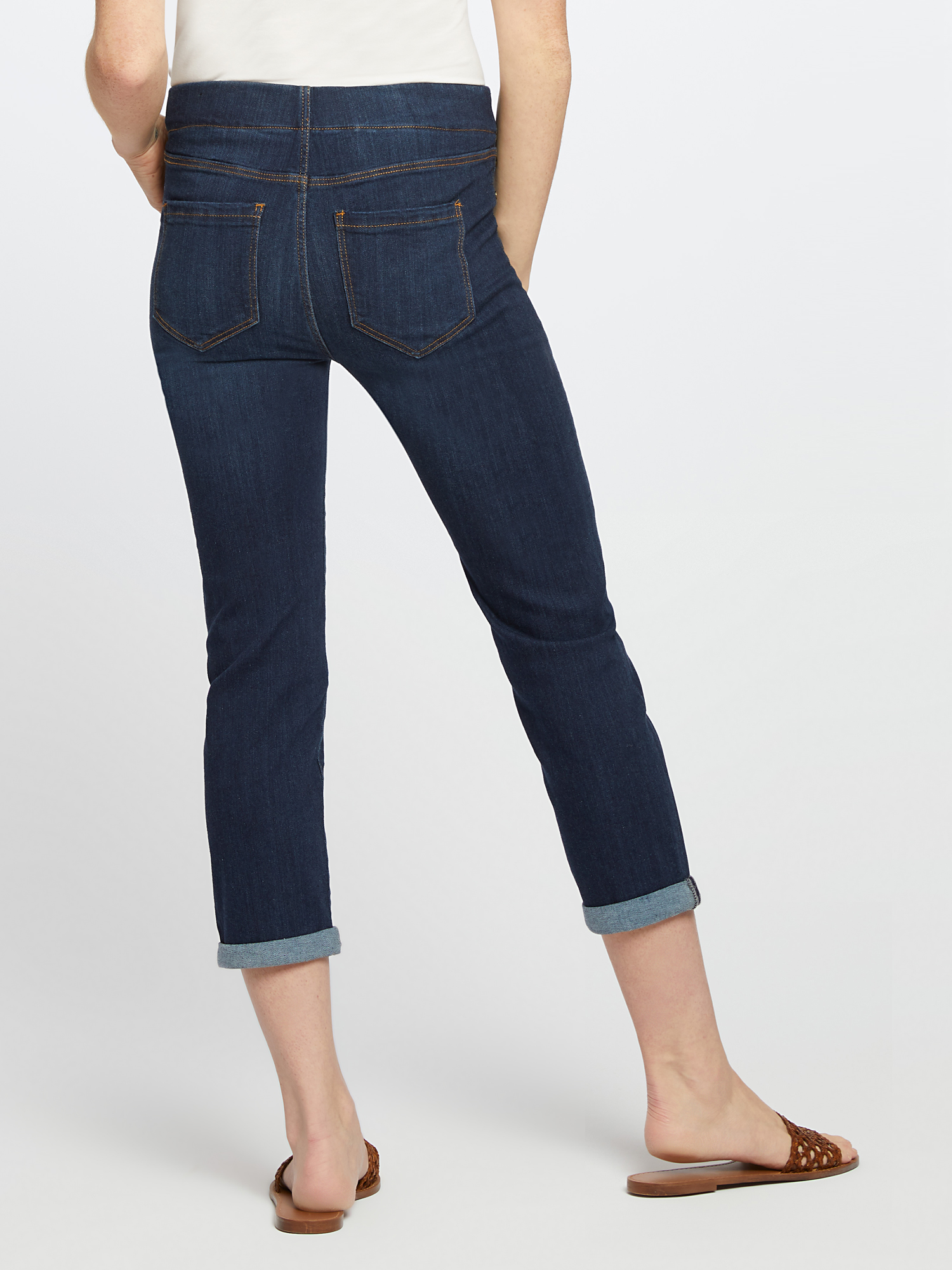 Liverpool - Chloe Crop Rolled Cuff Jean | NIC+ZOE