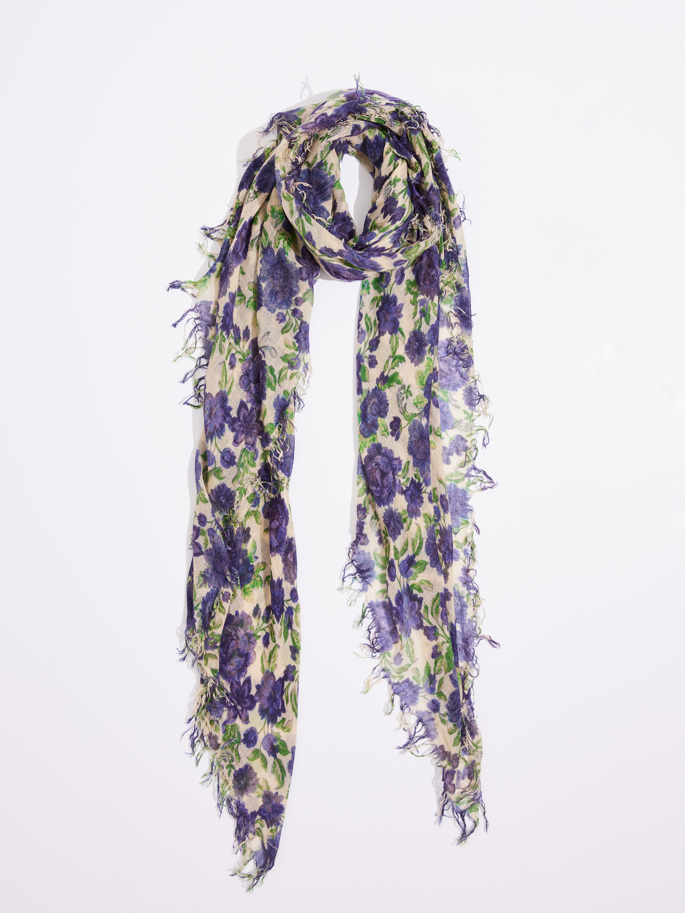 Chan Luu Floral Printed Scarf NIC ZOE