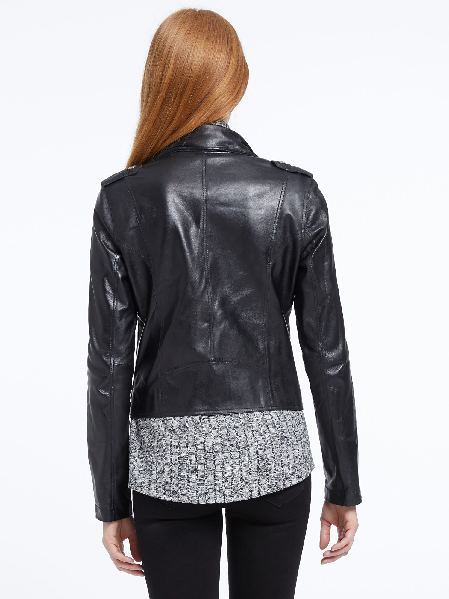 Jakett Washable Leather Moto Jacket | NIC+ZOE