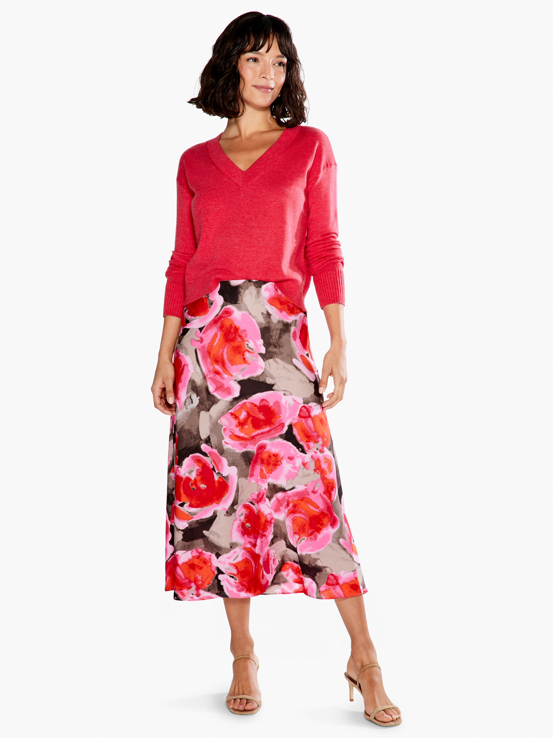 Rosy Outlook Slip Skirt | NIC+ZOE