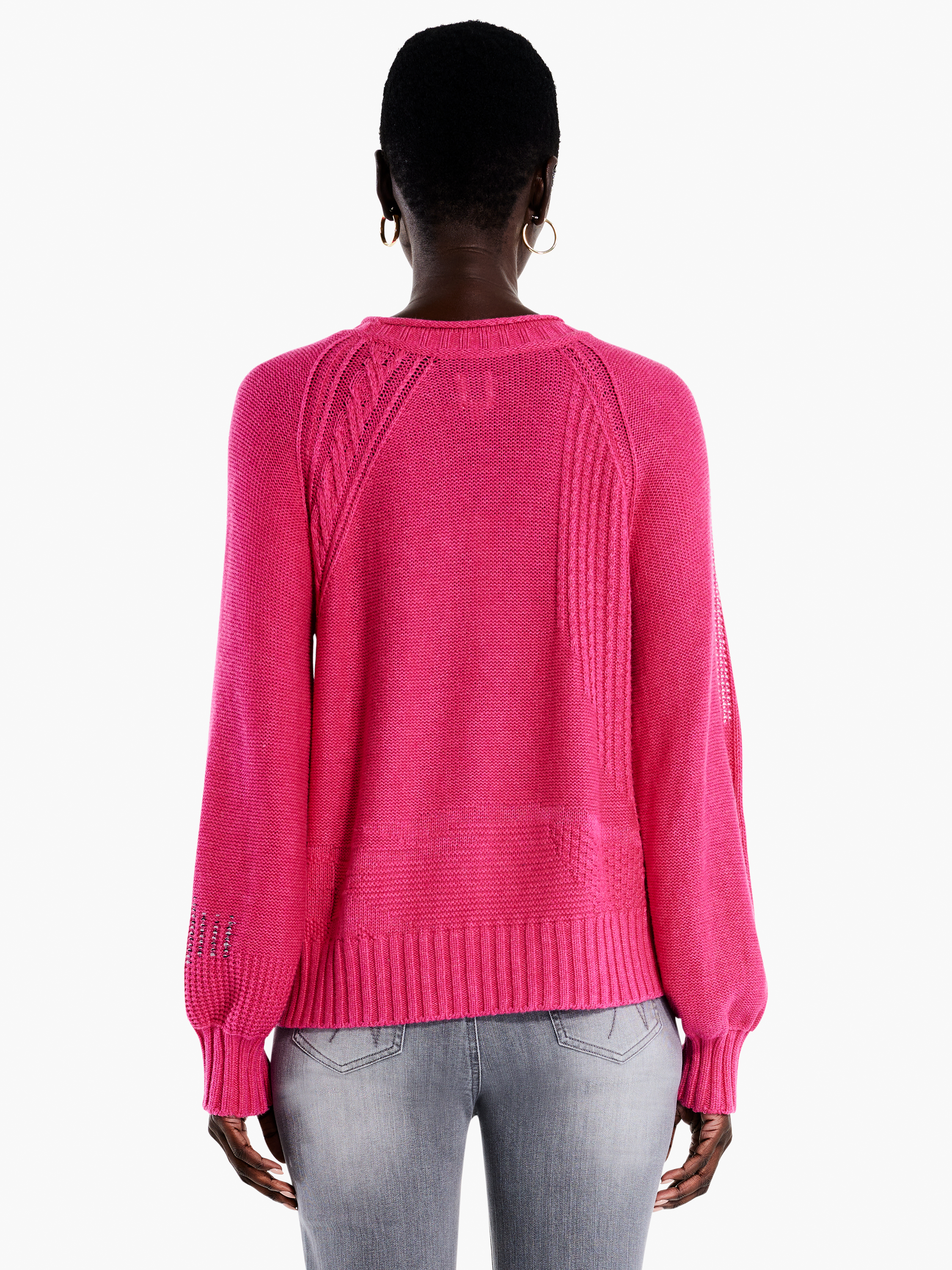 Eudora cable knit pullover KS30502 - flicka