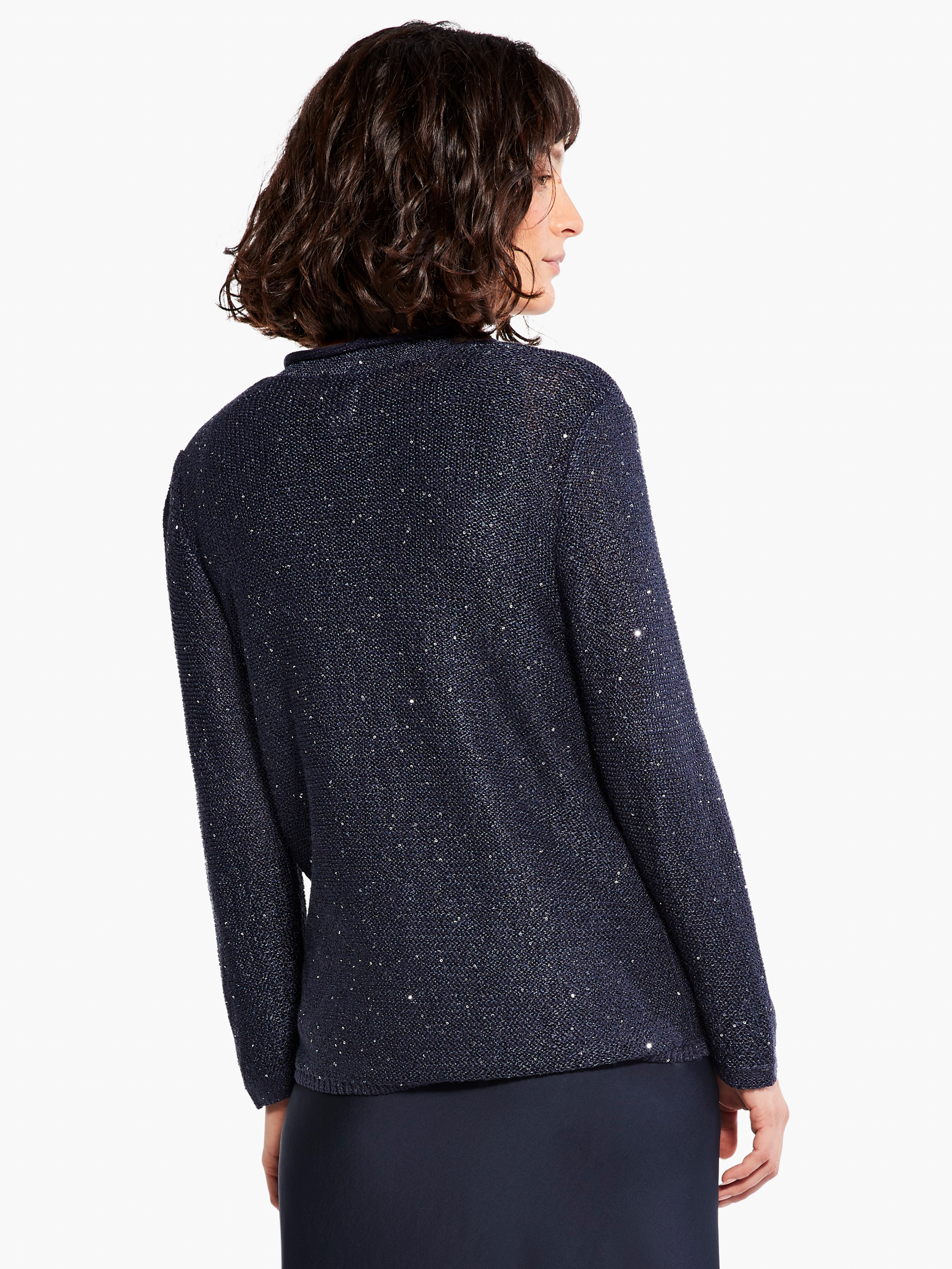 Blue sequin outlet cardigan