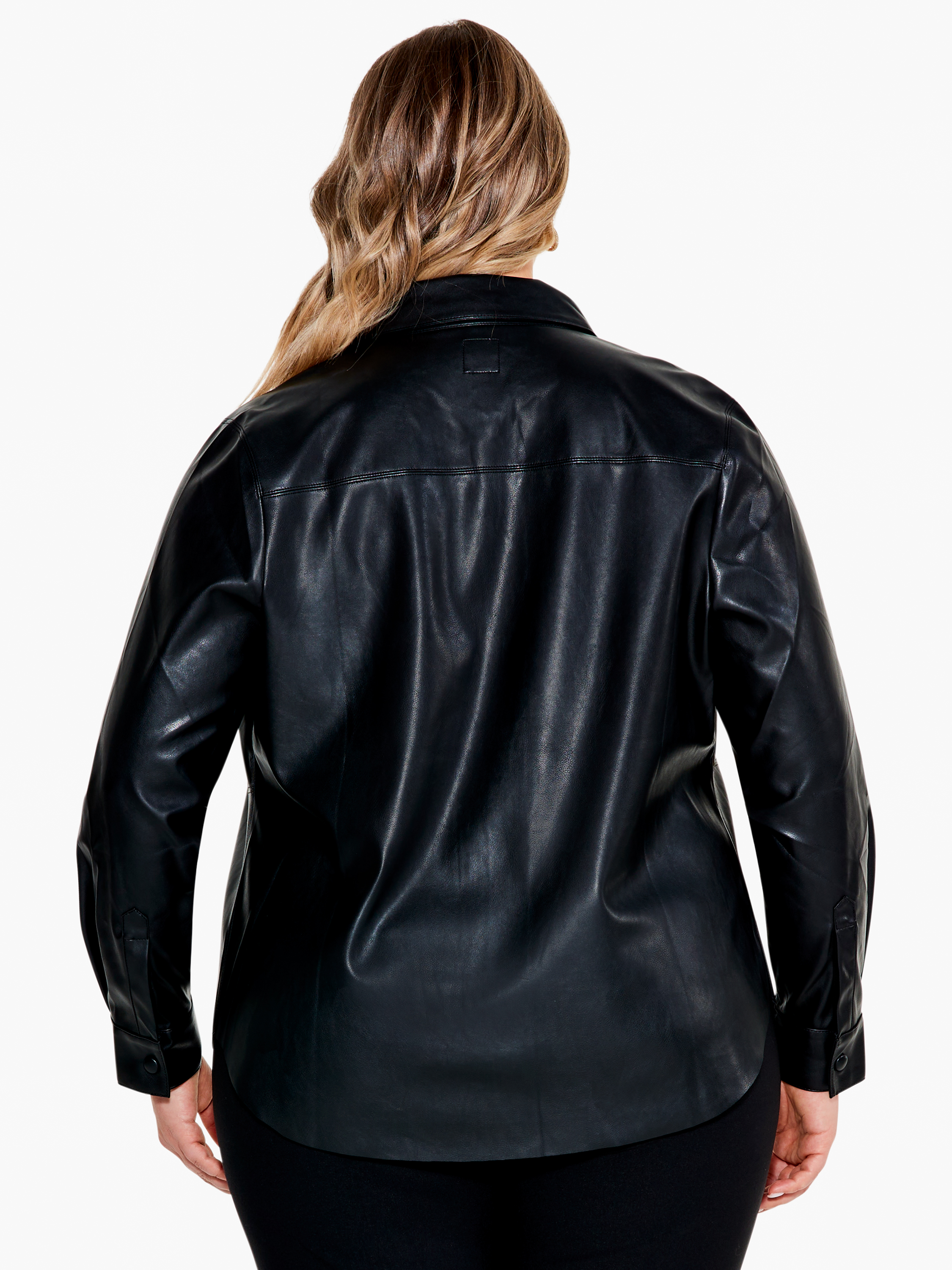 Faux Leather Shirt